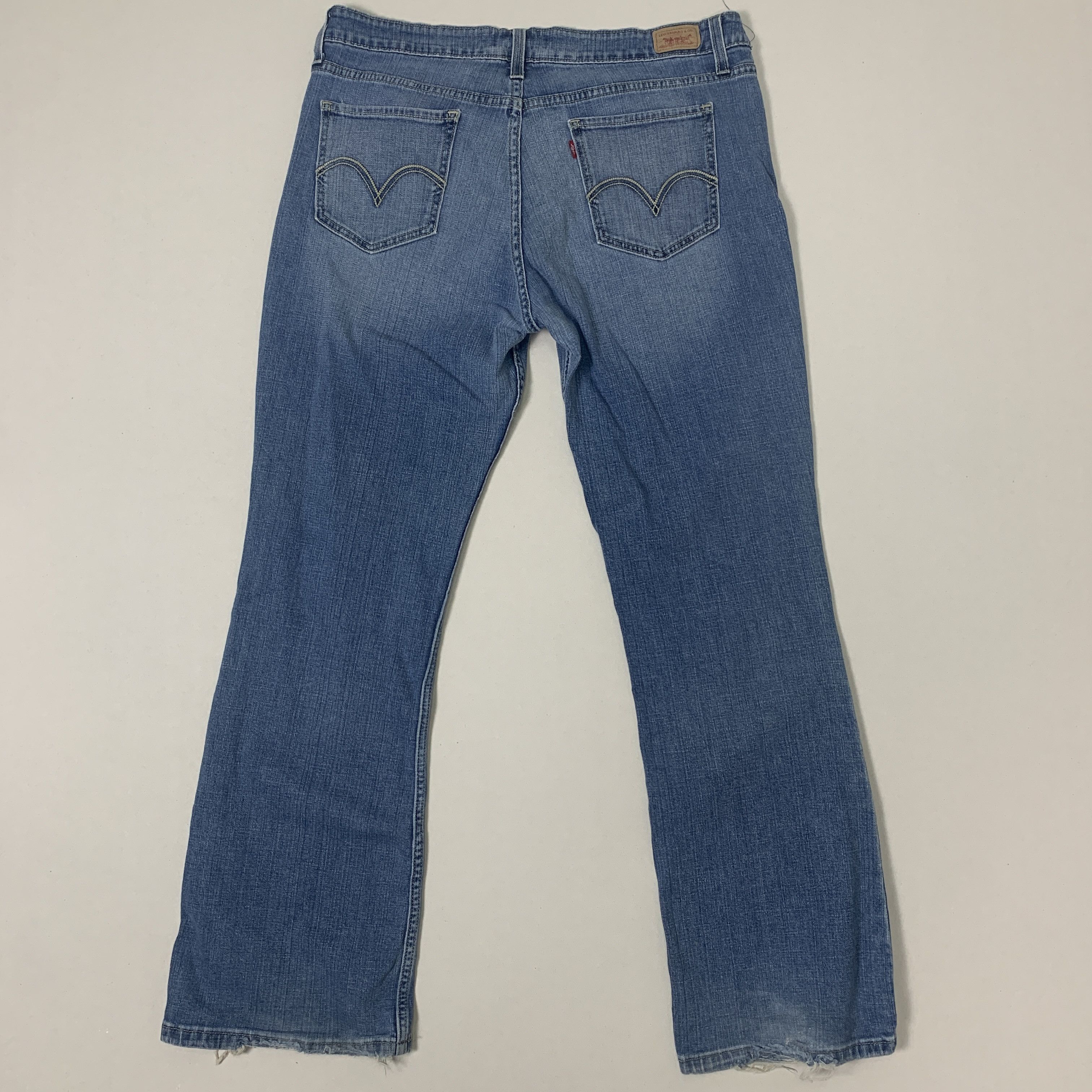Levi's Vintage Levis 518 Flare Bootcut Blue Denim Jeans Size US 36 / EU 52 - 5 Thumbnail
