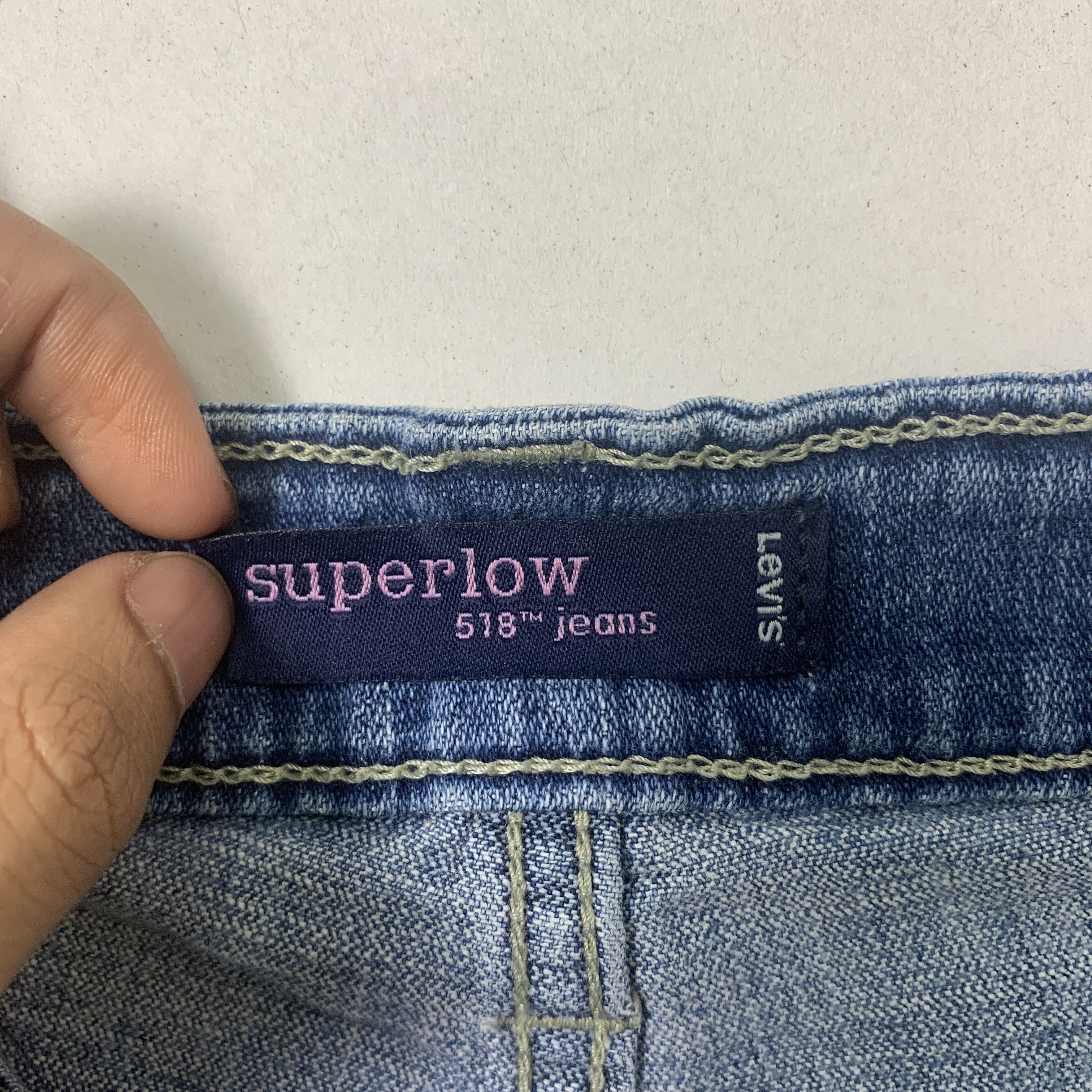 Levi's Vintage Levis 518 Flare Bootcut Blue Denim Jeans Size US 36 / EU 52 - 12 Thumbnail