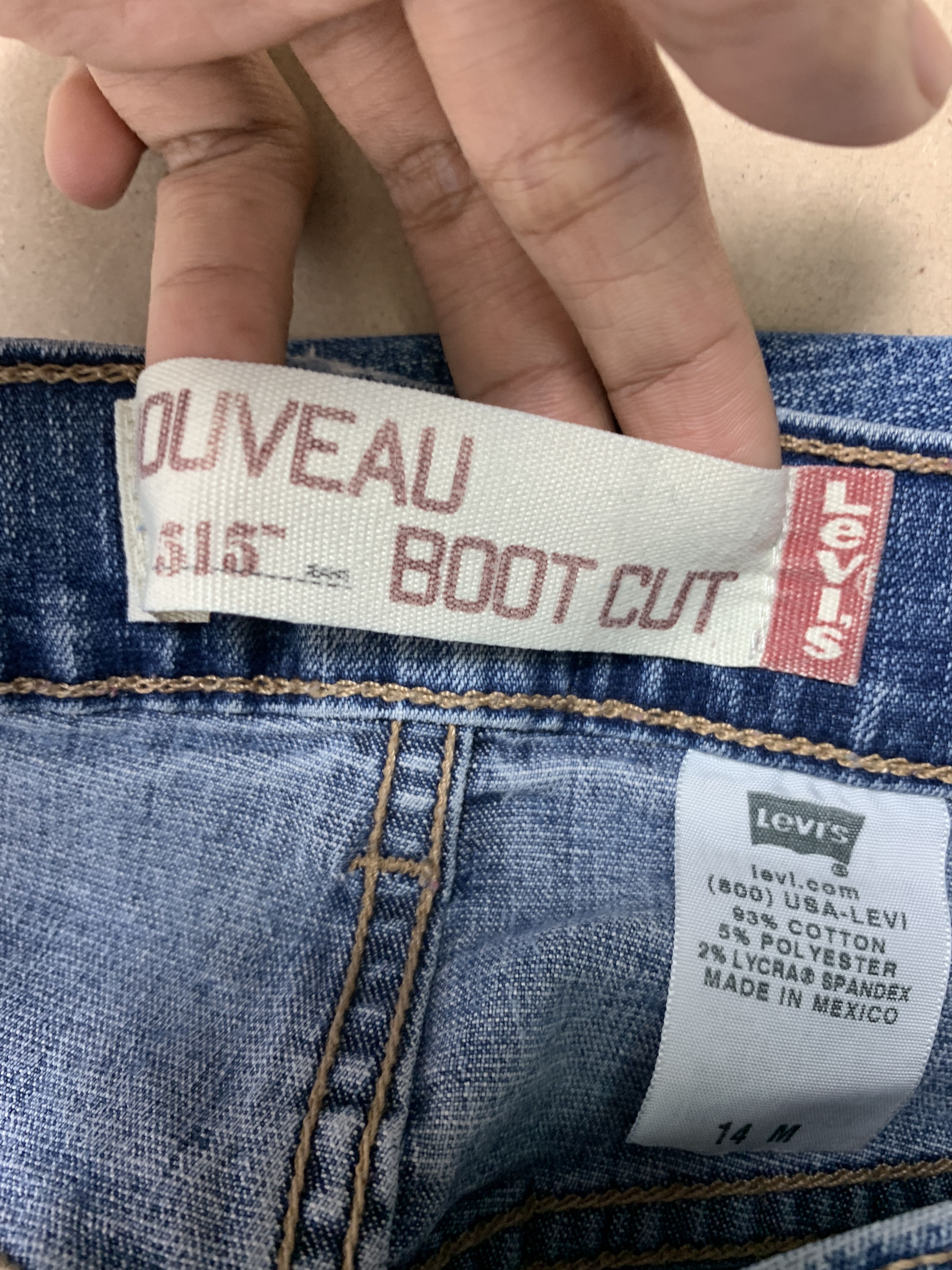 Levi's Vintage Levis 515 Boot Cut Faded Blue Jeans P0319 Size 32" / US 10 / IT 46 - 9 Thumbnail