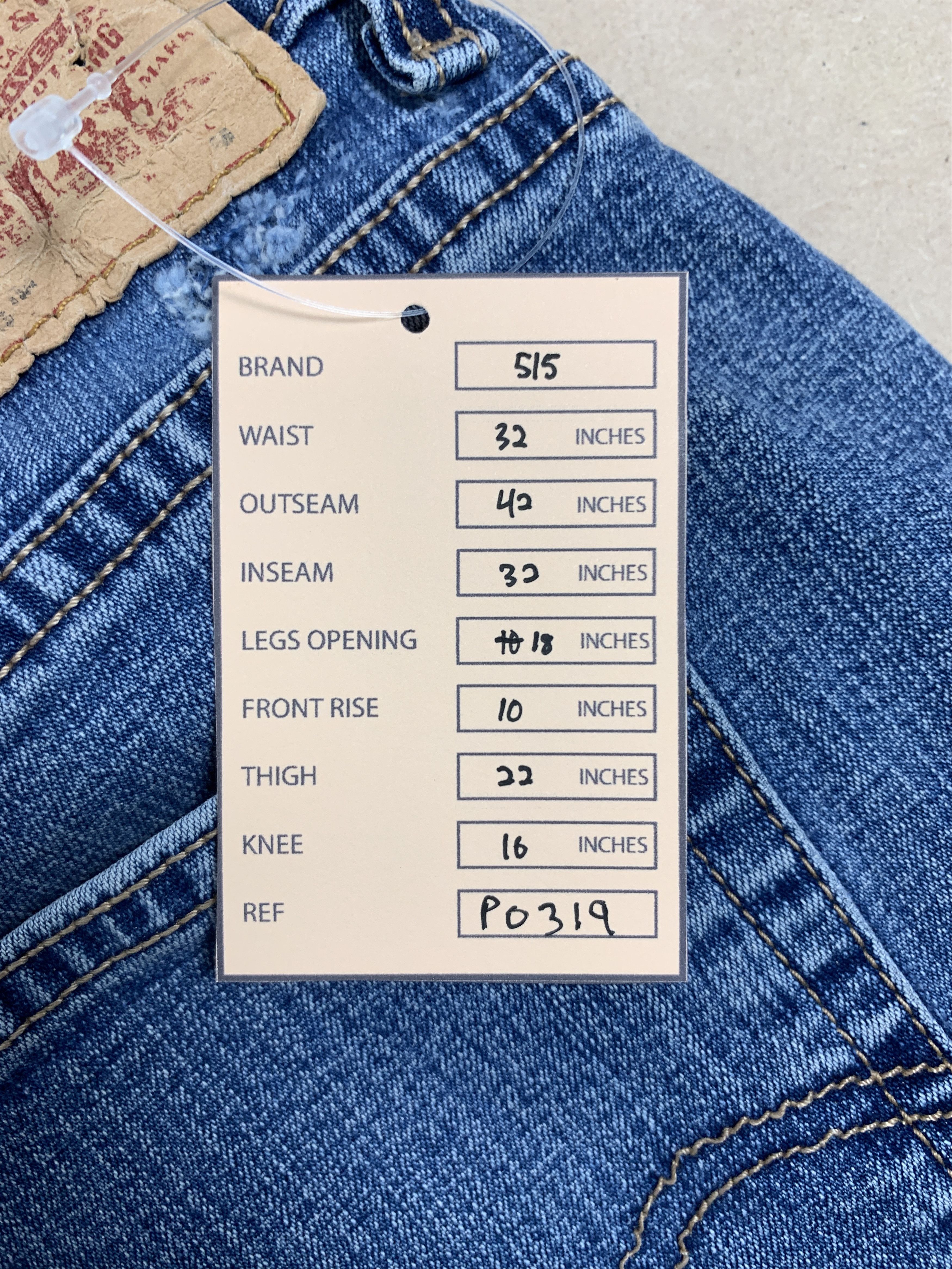 Levi's Vintage Levis 515 Boot Cut Faded Blue Jeans P0319 Size 32" / US 10 / IT 46 - 15 Thumbnail