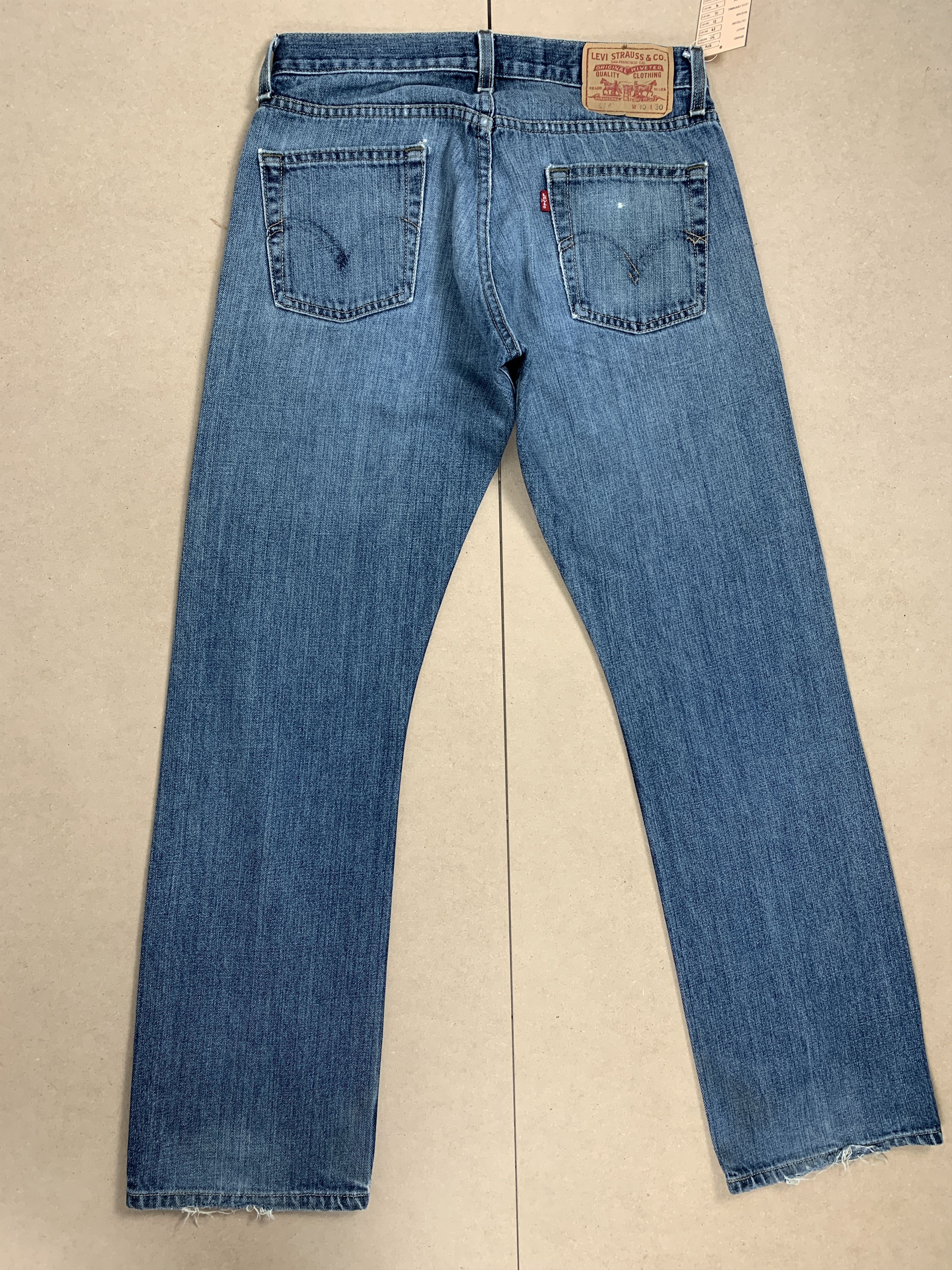 Levi's Vintage Levis 514 Straight Cut Faded Blue Jeans Size US 30 / EU 46 - 5 Thumbnail