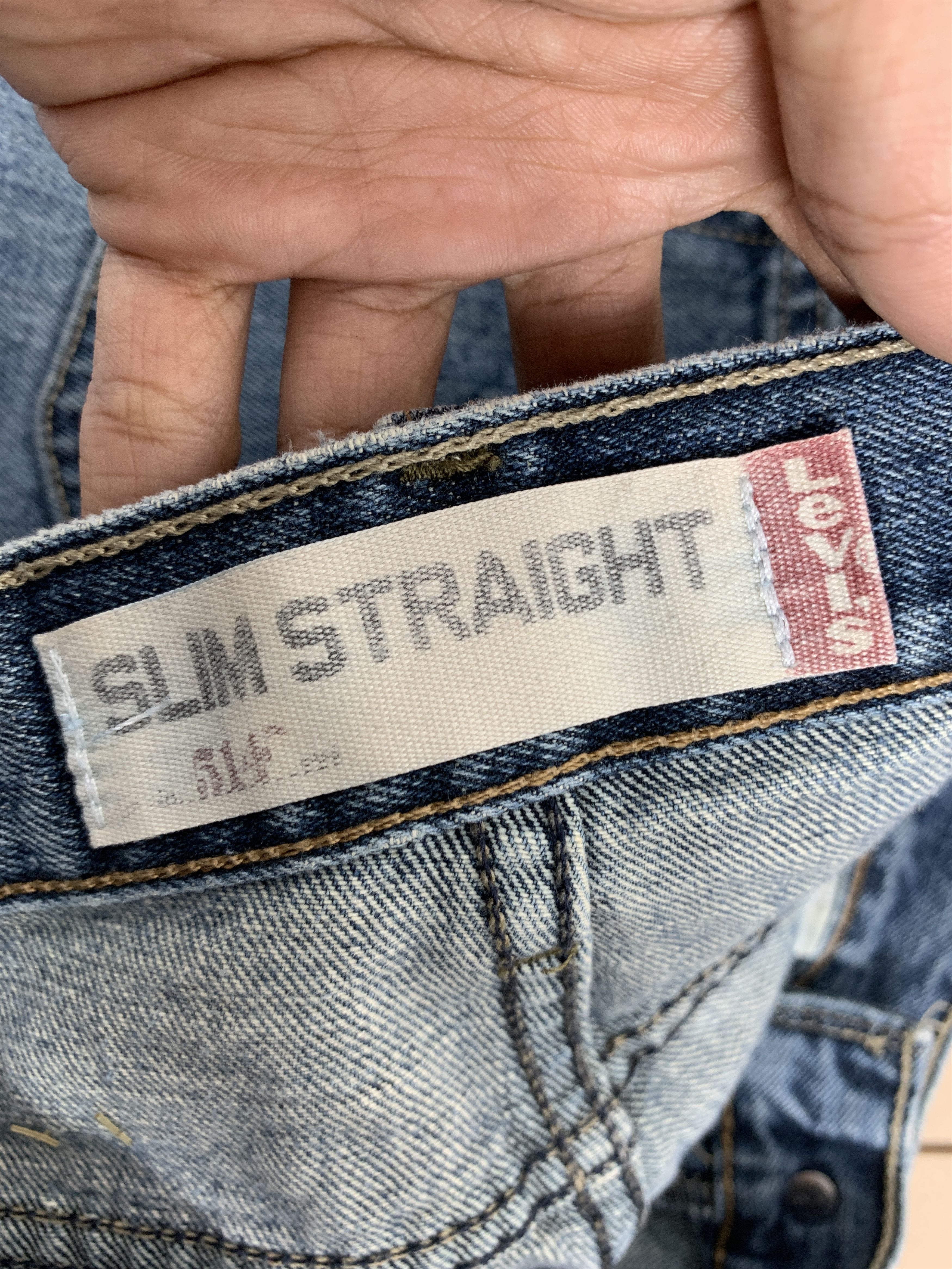 Levi's Vintage Levis 514 Straight Cut Faded Blue Jeans Size US 30 / EU 46 - 9 Thumbnail