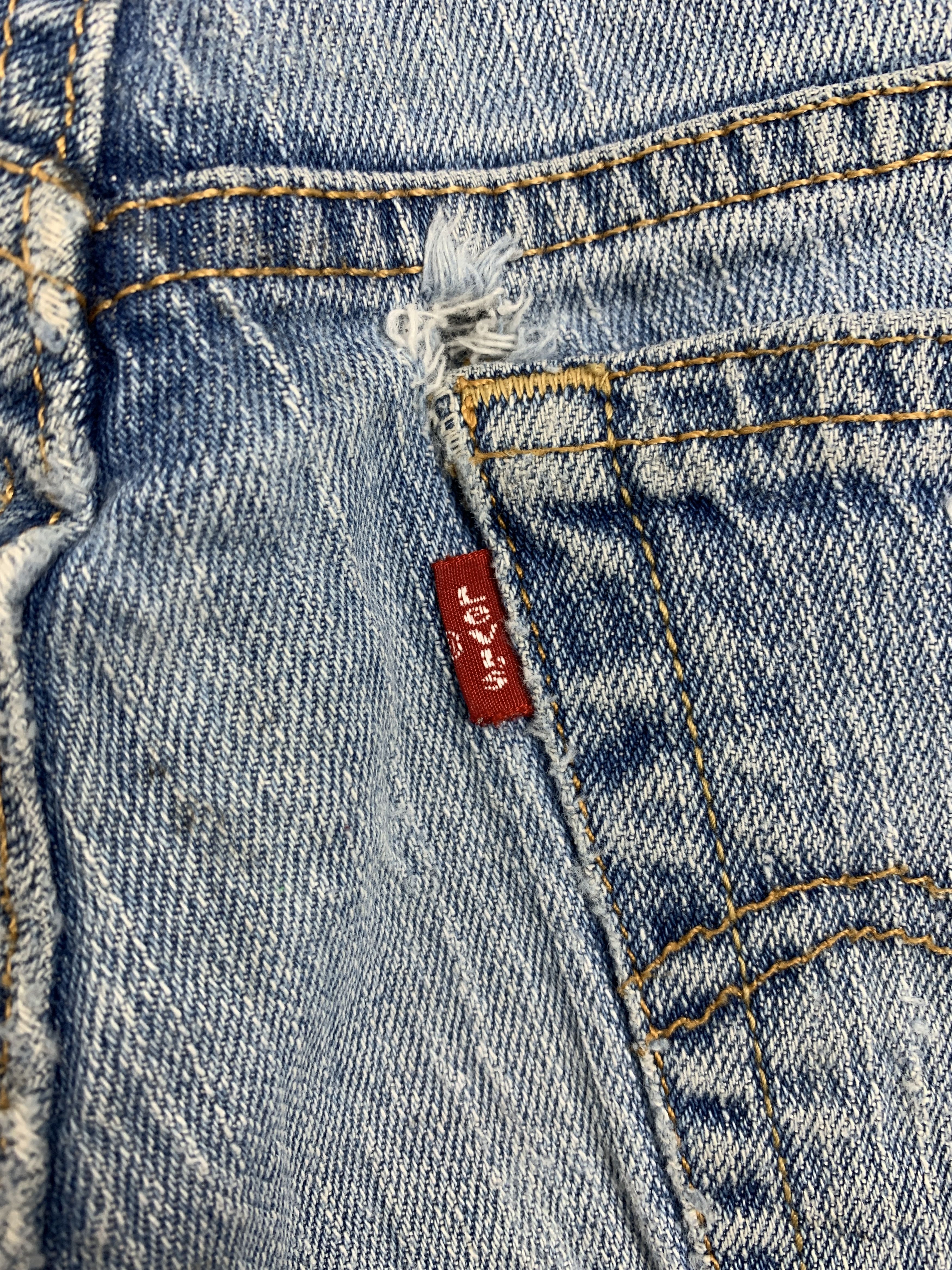 Levi's Vintage LEVI'S 505 Distressed Faded Mid Wash Jeans Size 28" / US 6 / IT 42 - 7 Thumbnail