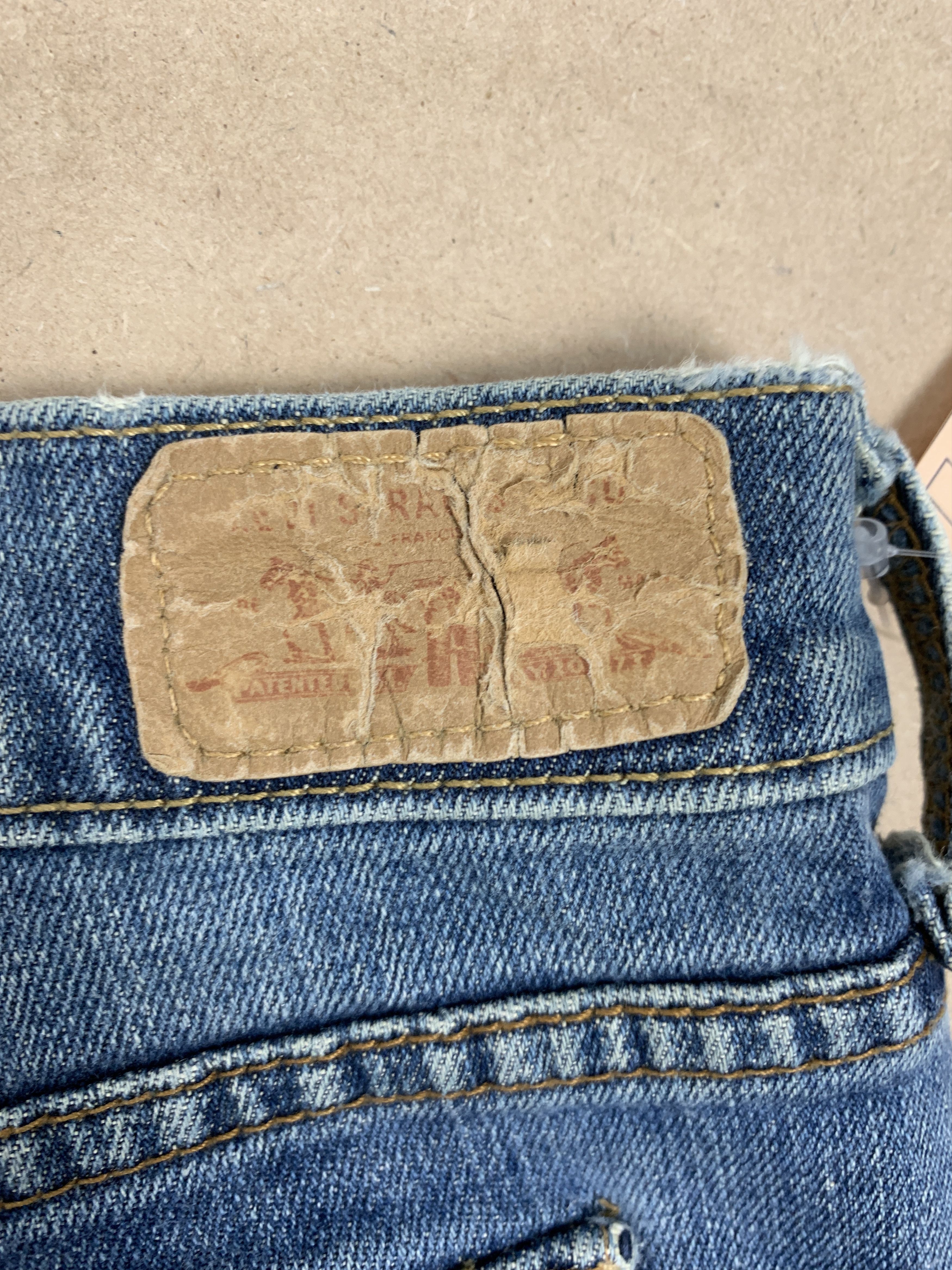Levi's Vintage Levis 515 Flared Boot Cut Distressed Jeans P0377 Size 37" - 9 Thumbnail