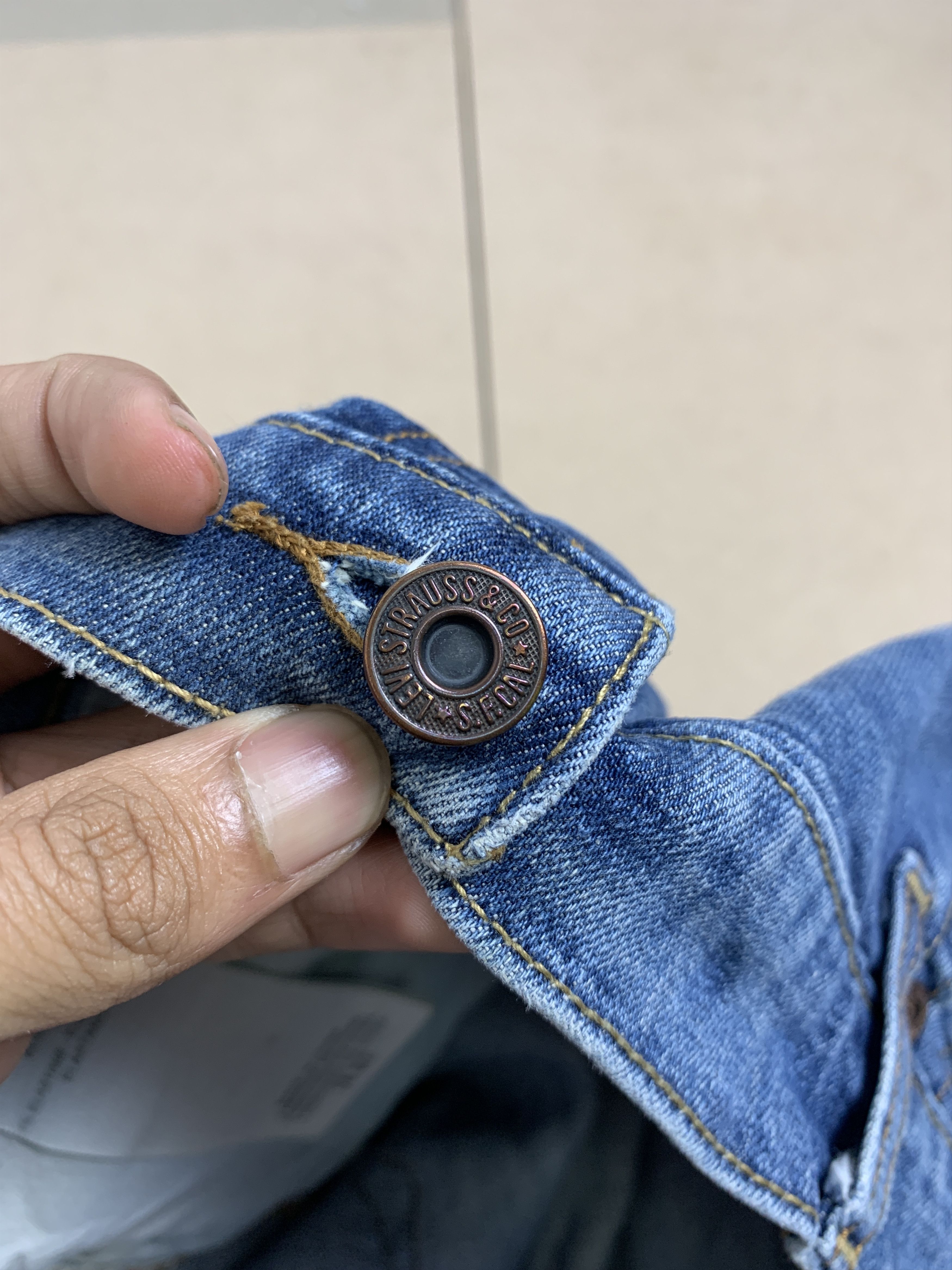 Levi's Vintage Levis 515 Flared Boot Cut Distressed Jeans P0377 Size 37" - 19 Thumbnail