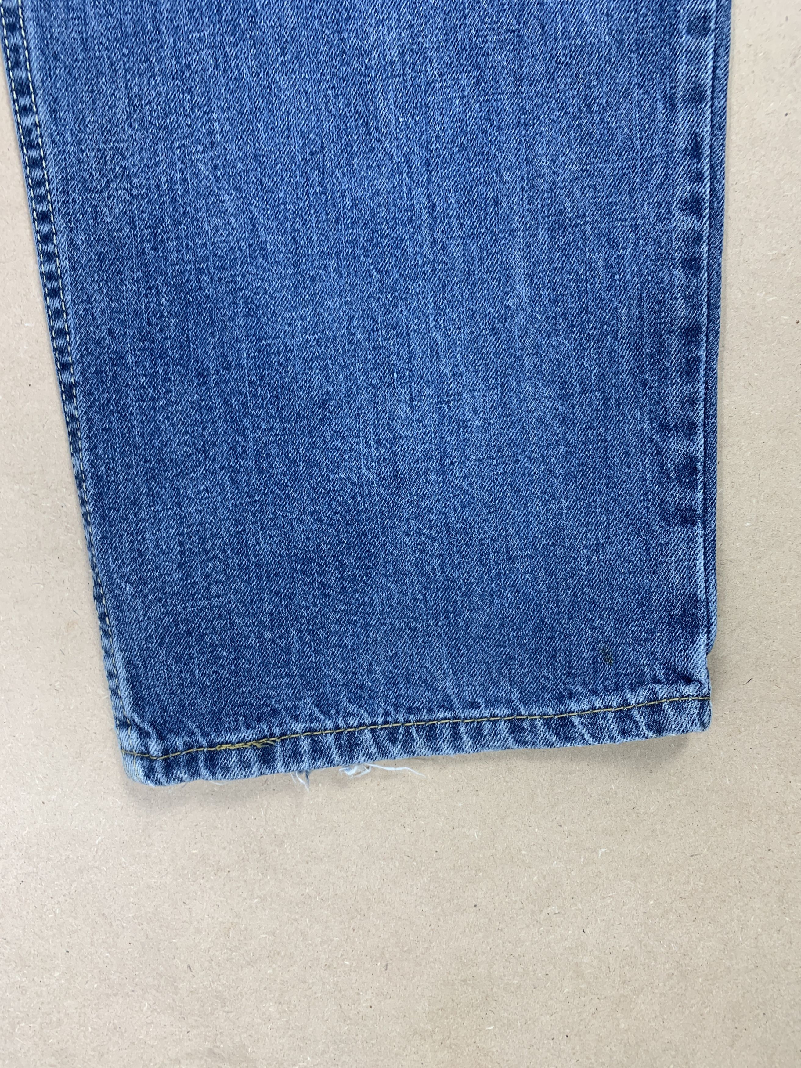 Levi's Vintage Levis 550 Straight Cut Distressed Faded Blue Jeans Size US 36 / EU 52 - 5 Thumbnail