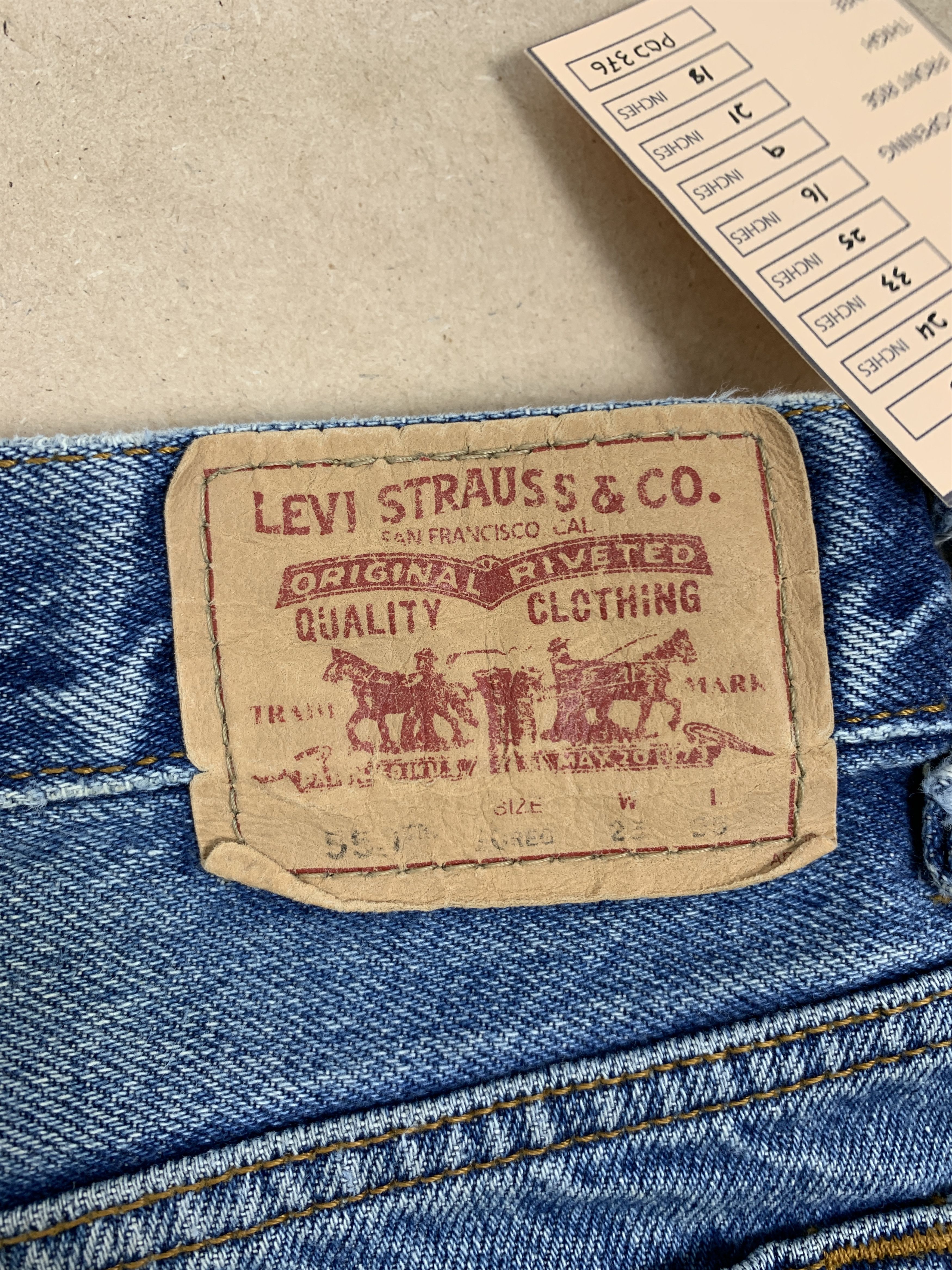 Levi's Vintage Levis 550 Straight Cut Faded Blue Jeans Size 24" / US 00 / IT 34 - 7 Thumbnail