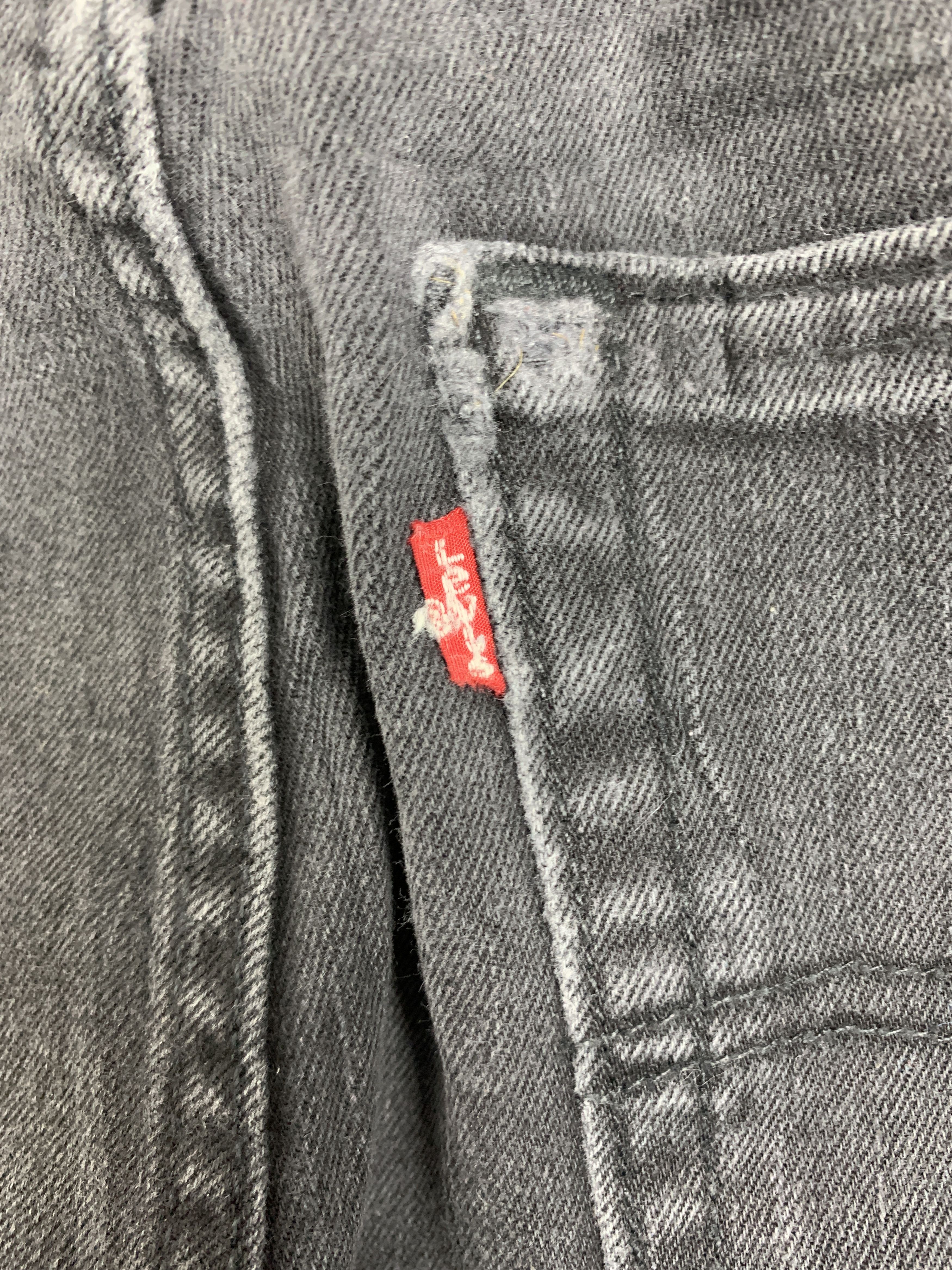 Levi's × Vintage Vintage Levis 512 Mid Skinny Black Jeans Size US 32 / EU 48 - 7 Thumbnail