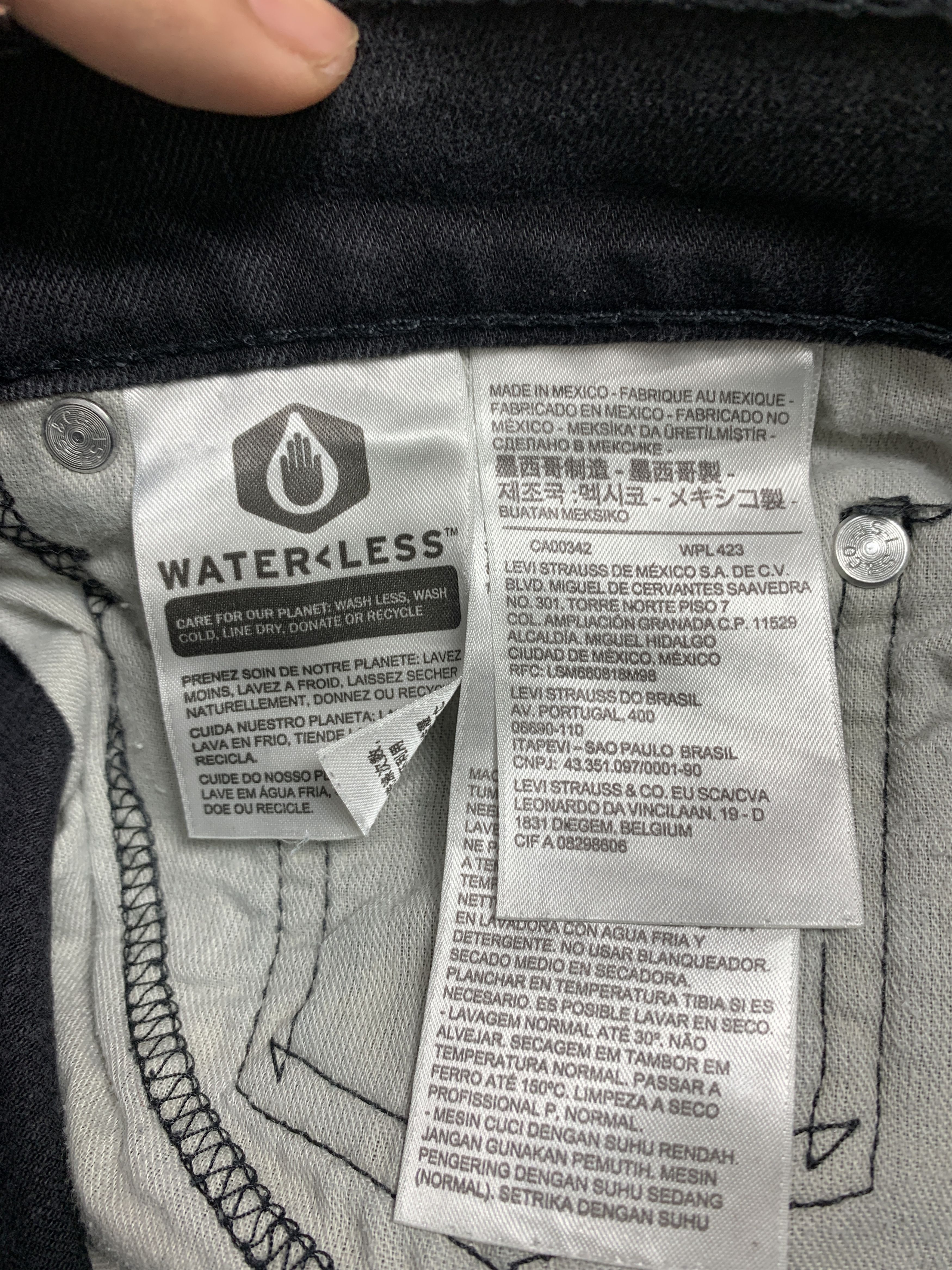Levi's × Vintage Vintage Levis 512 Mid Skinny Black Jeans Size US 32 / EU 48 - 10 Thumbnail
