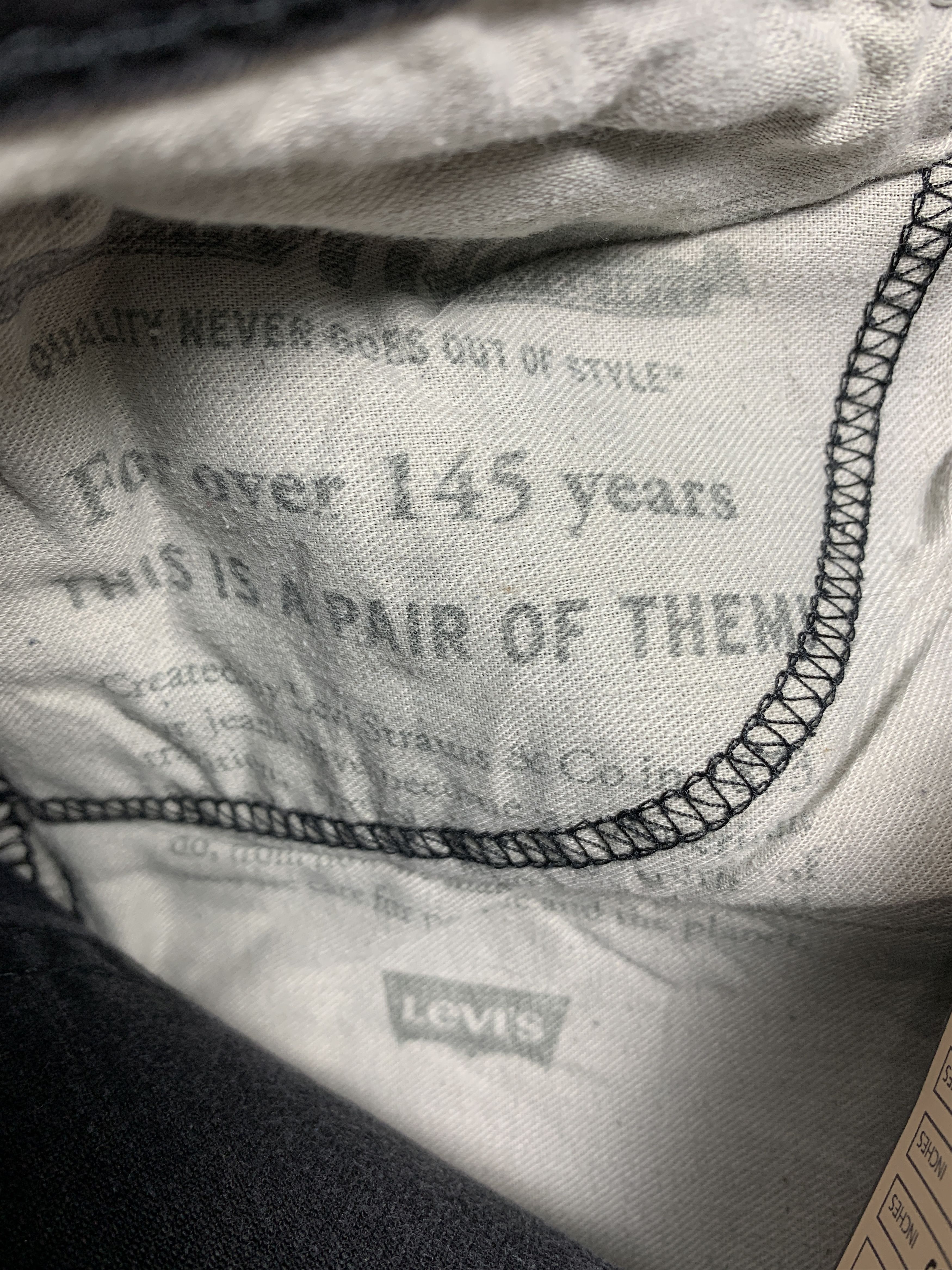 Levi's × Vintage Vintage Levis 512 Mid Skinny Black Jeans Size US 32 / EU 48 - 8 Thumbnail