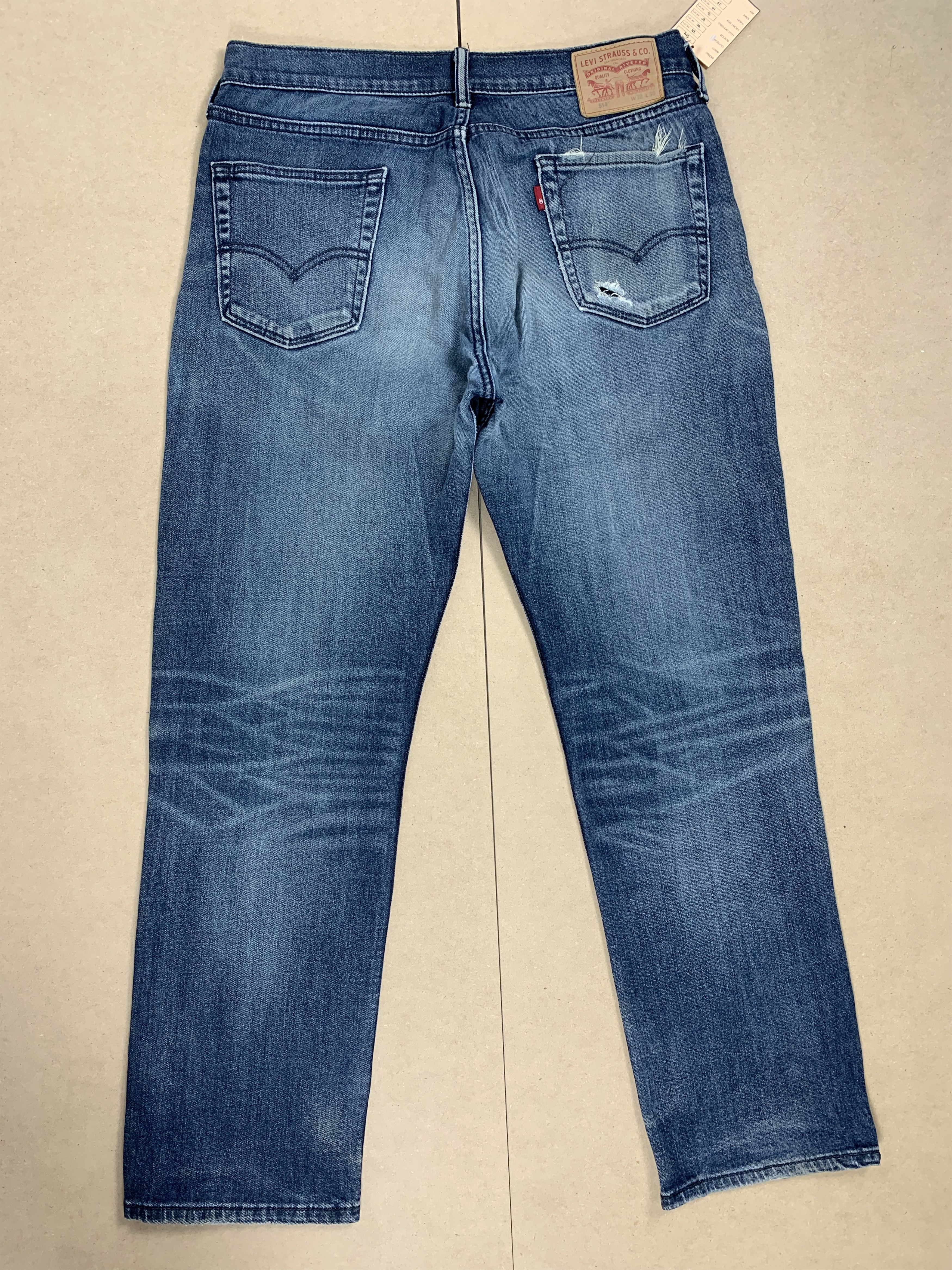 Levi's × Vintage Vintage Levis Straight Cut Faded Blue Jeans Size US 34 / EU 50 - 7 Thumbnail