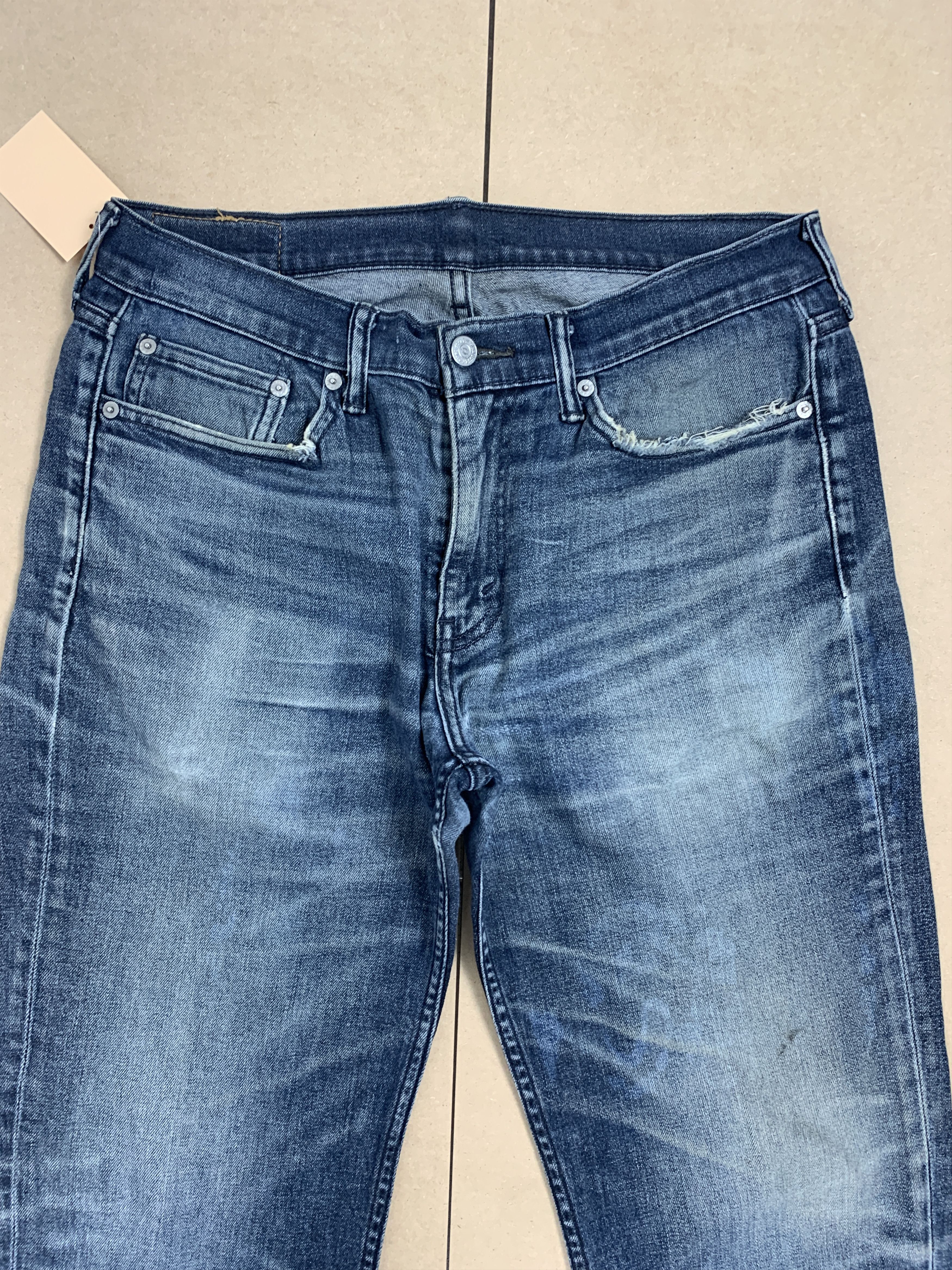 Levi's × Vintage Vintage Levis Straight Cut Faded Blue Jeans Size US 34 / EU 50 - 2 Thumbnail