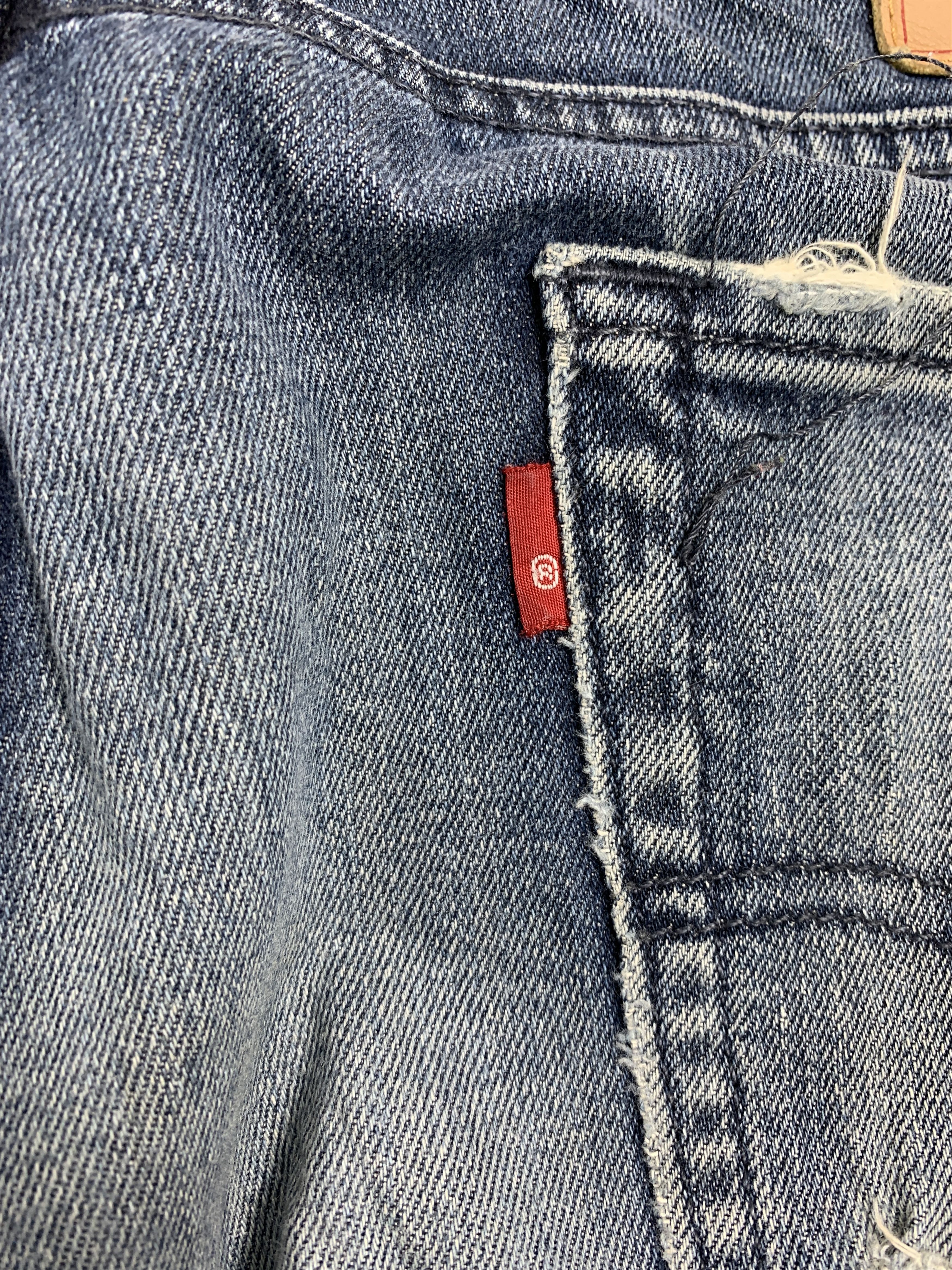 Levi's × Vintage Vintage Levis Straight Cut Faded Blue Jeans Size US 34 / EU 50 - 11 Thumbnail