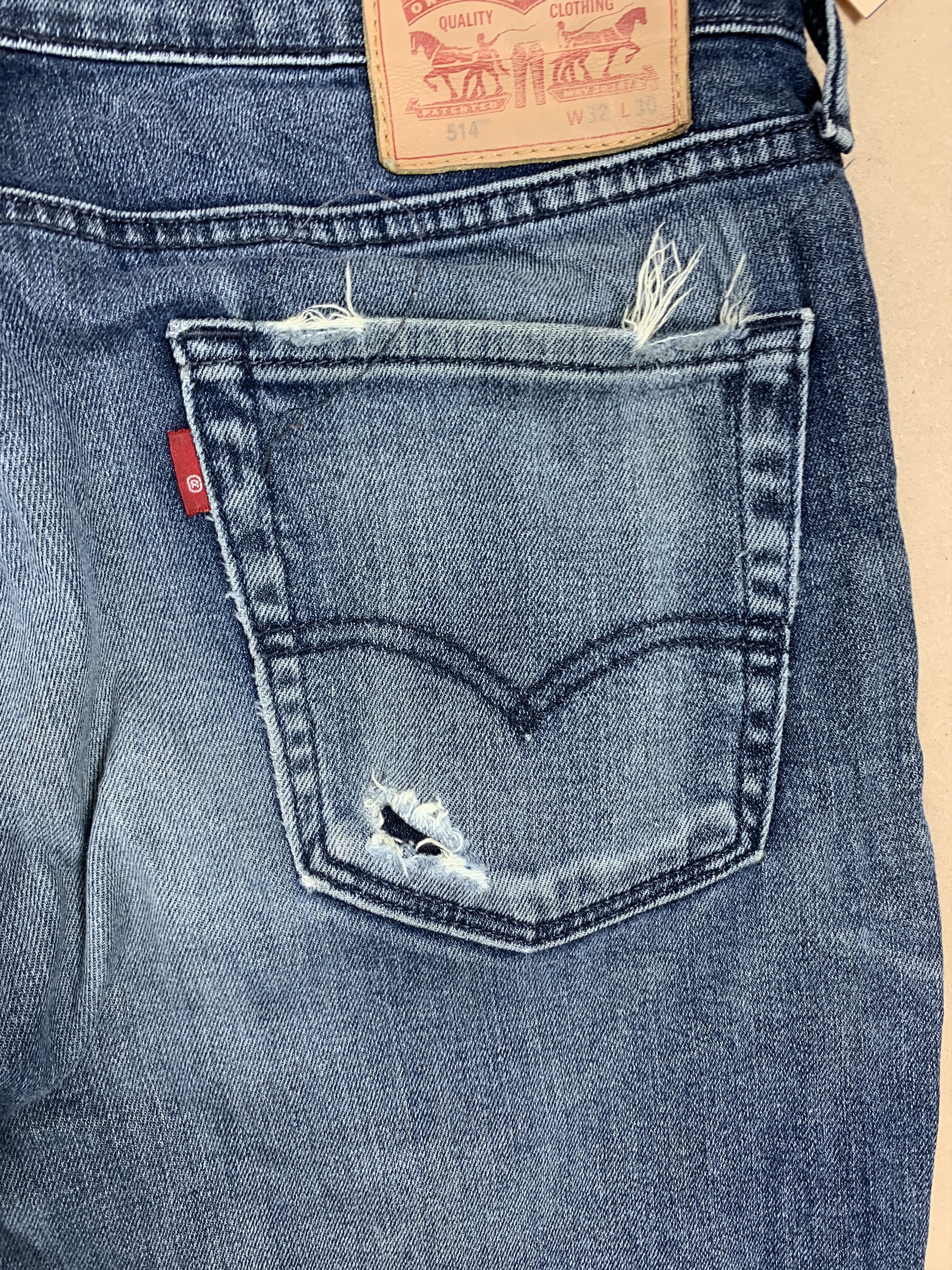 Levi's × Vintage Vintage Levis Straight Cut Faded Blue Jeans Size US 34 / EU 50 - 9 Thumbnail