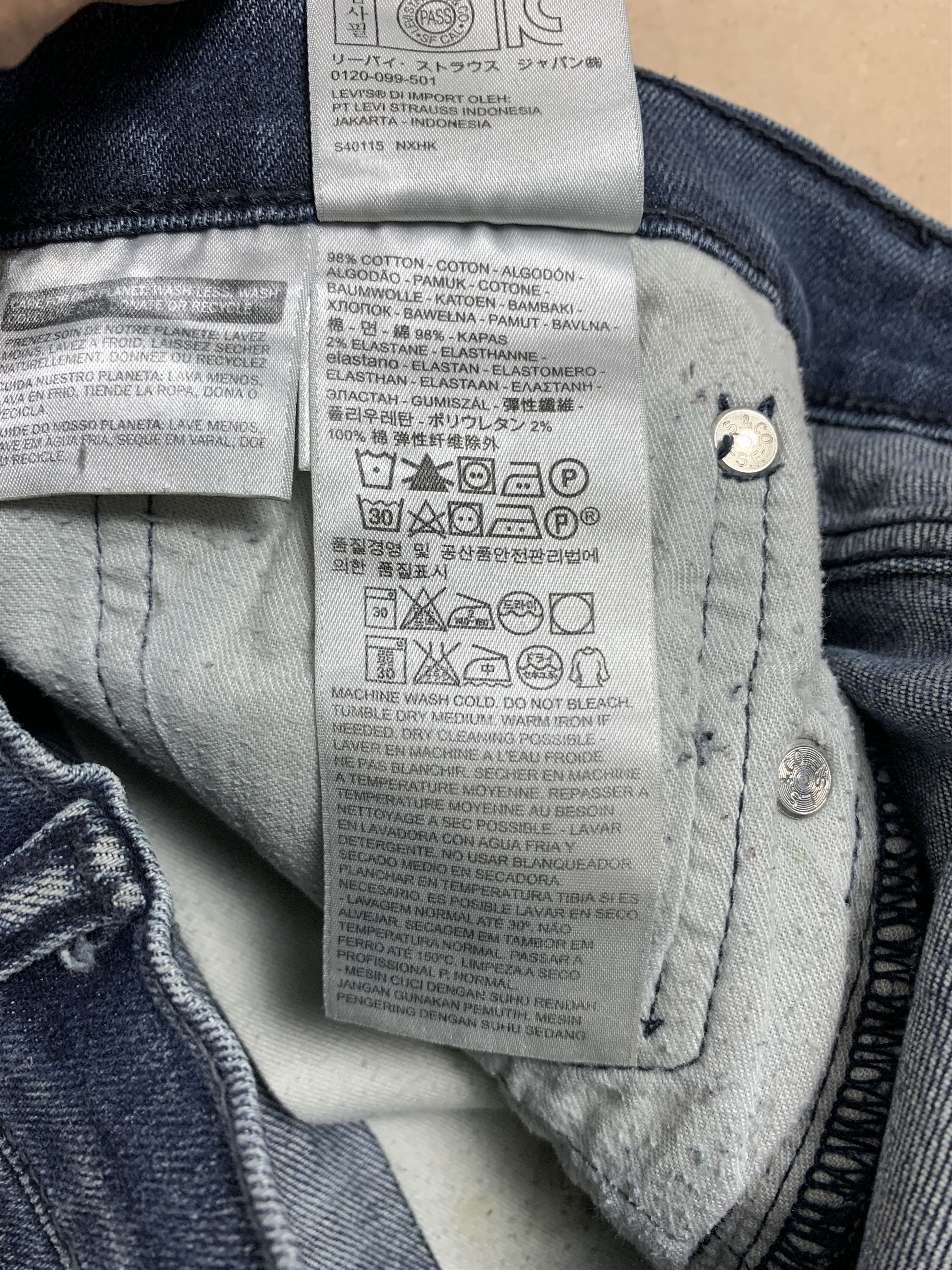 Levi's × Vintage Vintage Levis Straight Cut Faded Blue Jeans Size US 34 / EU 50 - 16 Thumbnail