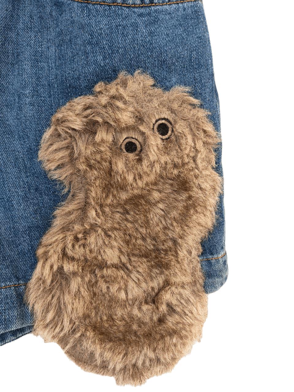 Ne-Net ❎ Nenet Owl Patchwork Denim Hotpant Size 29" - 6 Thumbnail