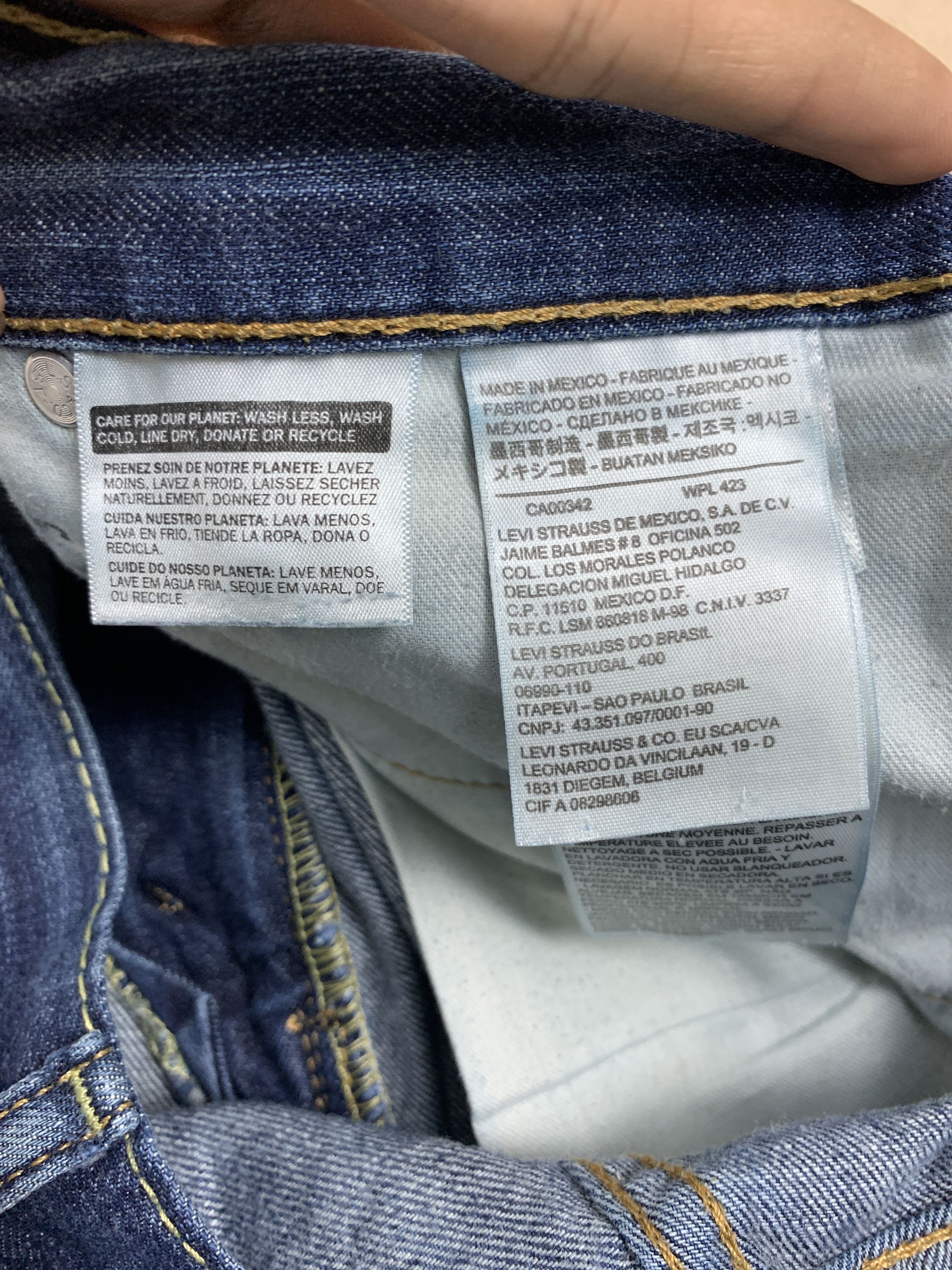 Levi's × Vintage Vintage Levis 514 Straight Cut Faded Blue Jeans Size US 36 / EU 52 - 12 Thumbnail