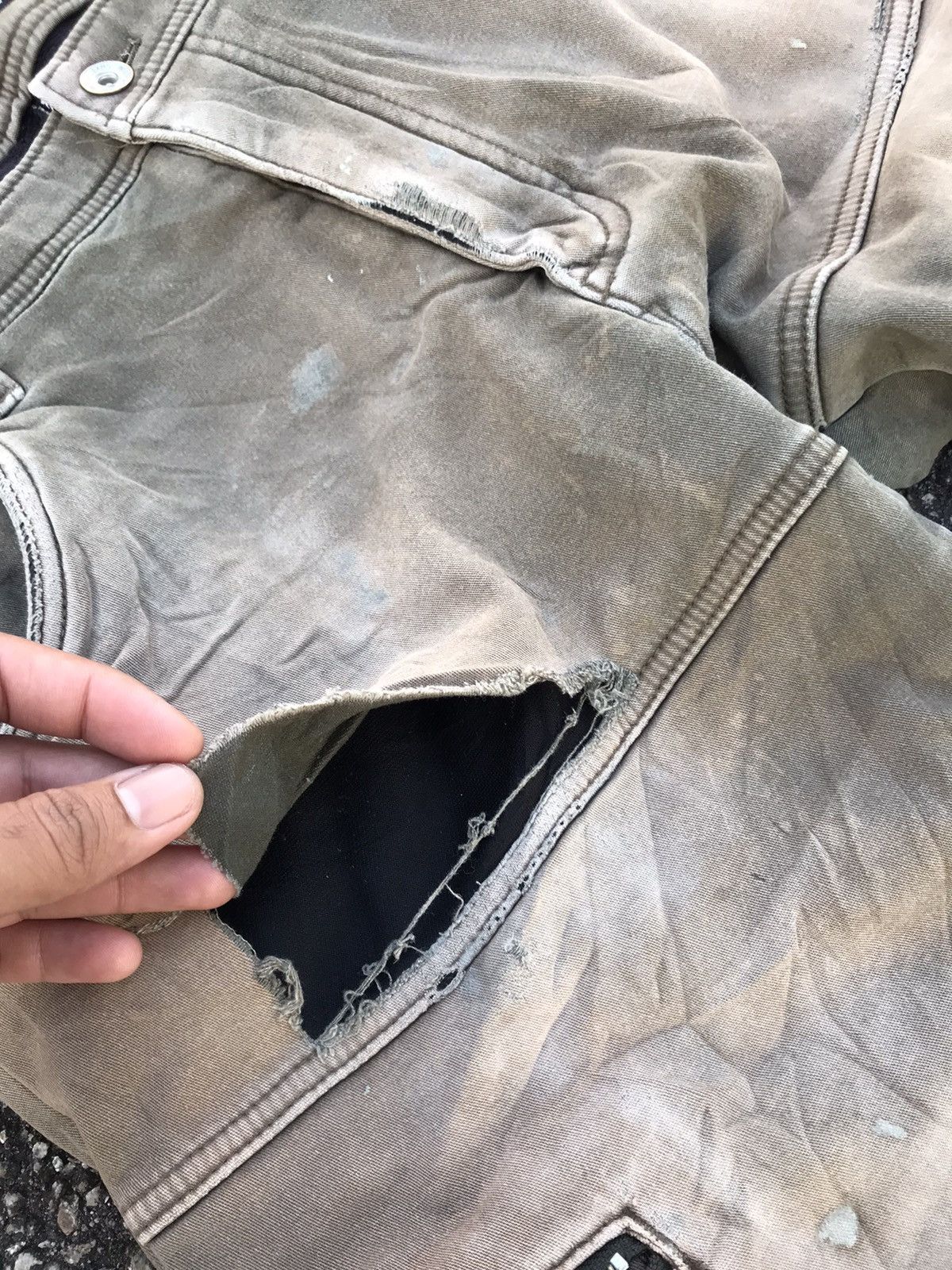 Japanese Brand Style❗️Fieldcore Distressed 2 Layer Stretchable Cargo Pants Size US 34 / EU 50 - 17 Thumbnail