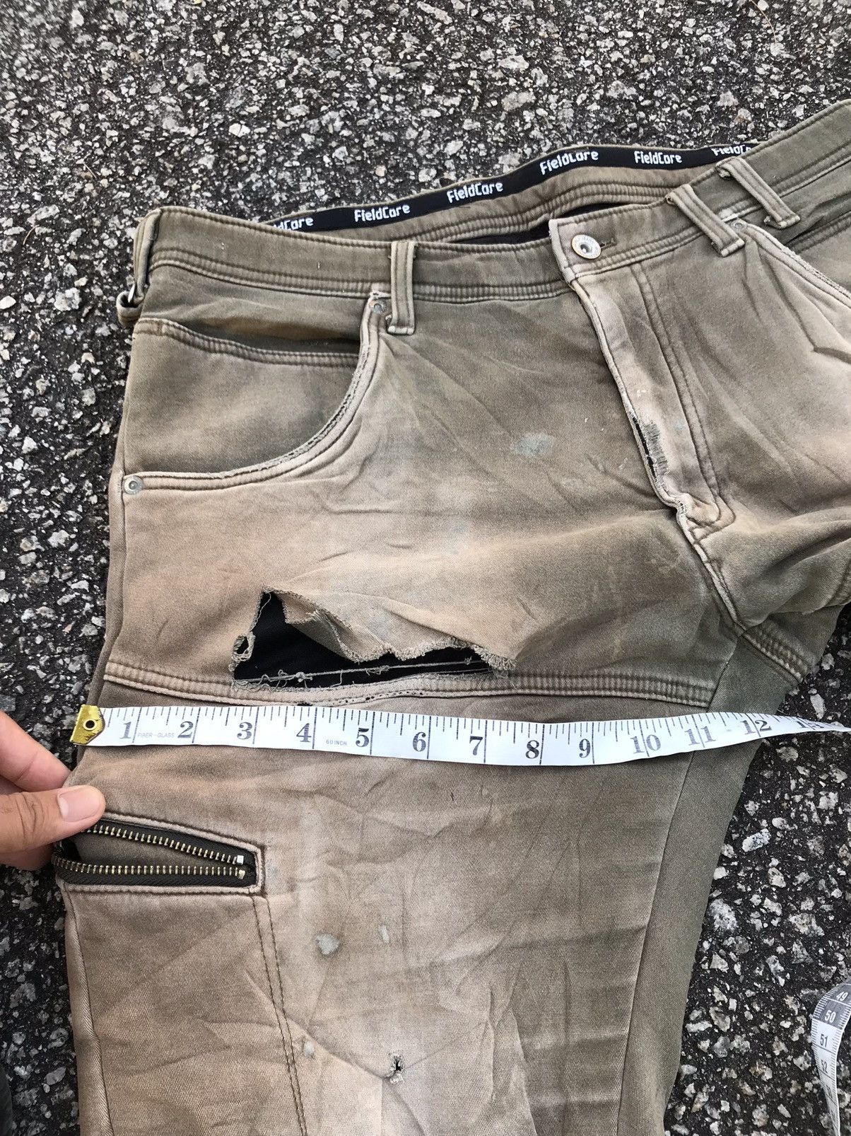 Japanese Brand Style❗️Fieldcore Distressed 2 Layer Stretchable Cargo Pants Size US 34 / EU 50 - 24 Thumbnail