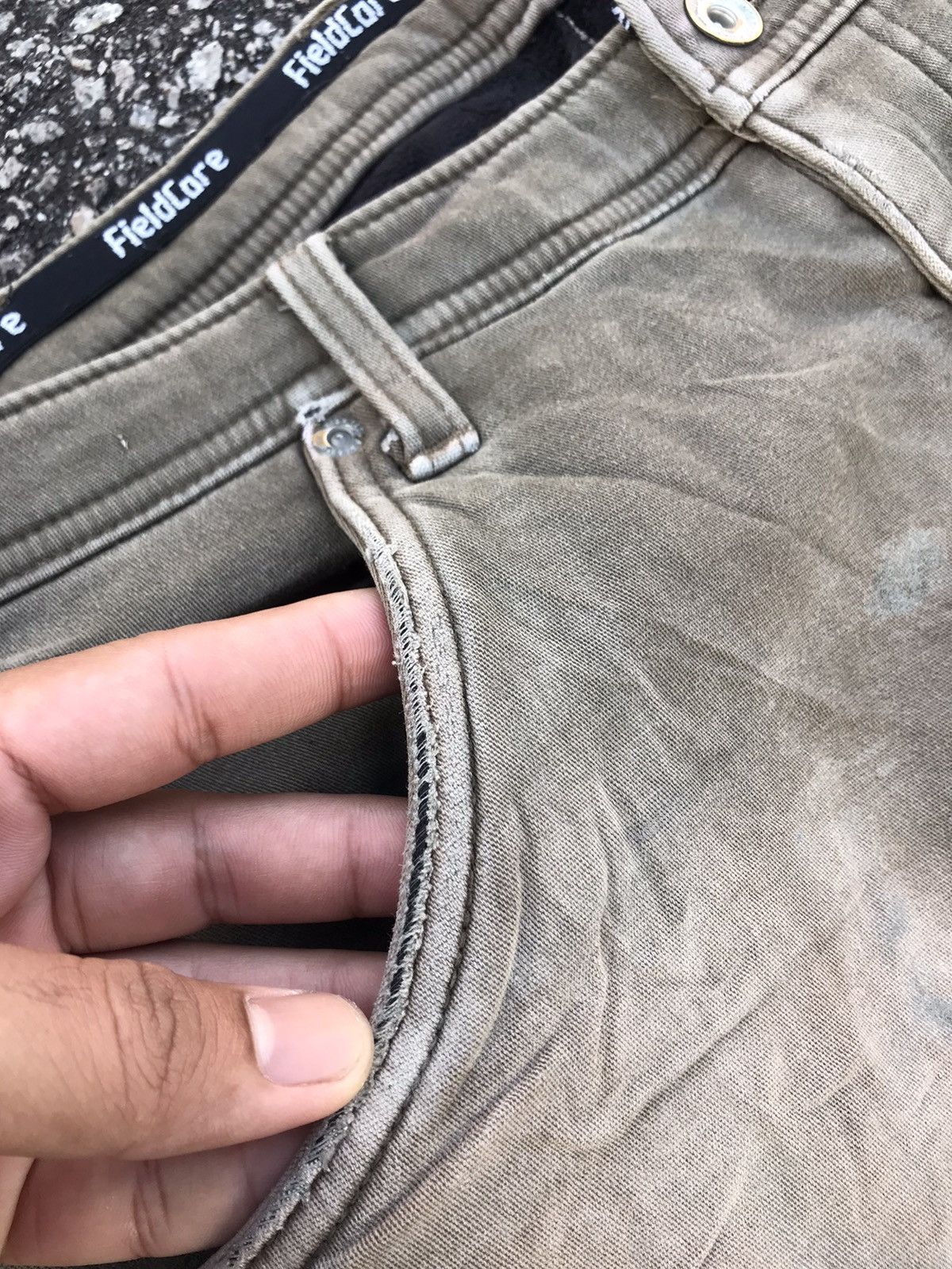 Japanese Brand Style❗️Fieldcore Distressed 2 Layer Stretchable Cargo Pants Size US 34 / EU 50 - 16 Thumbnail