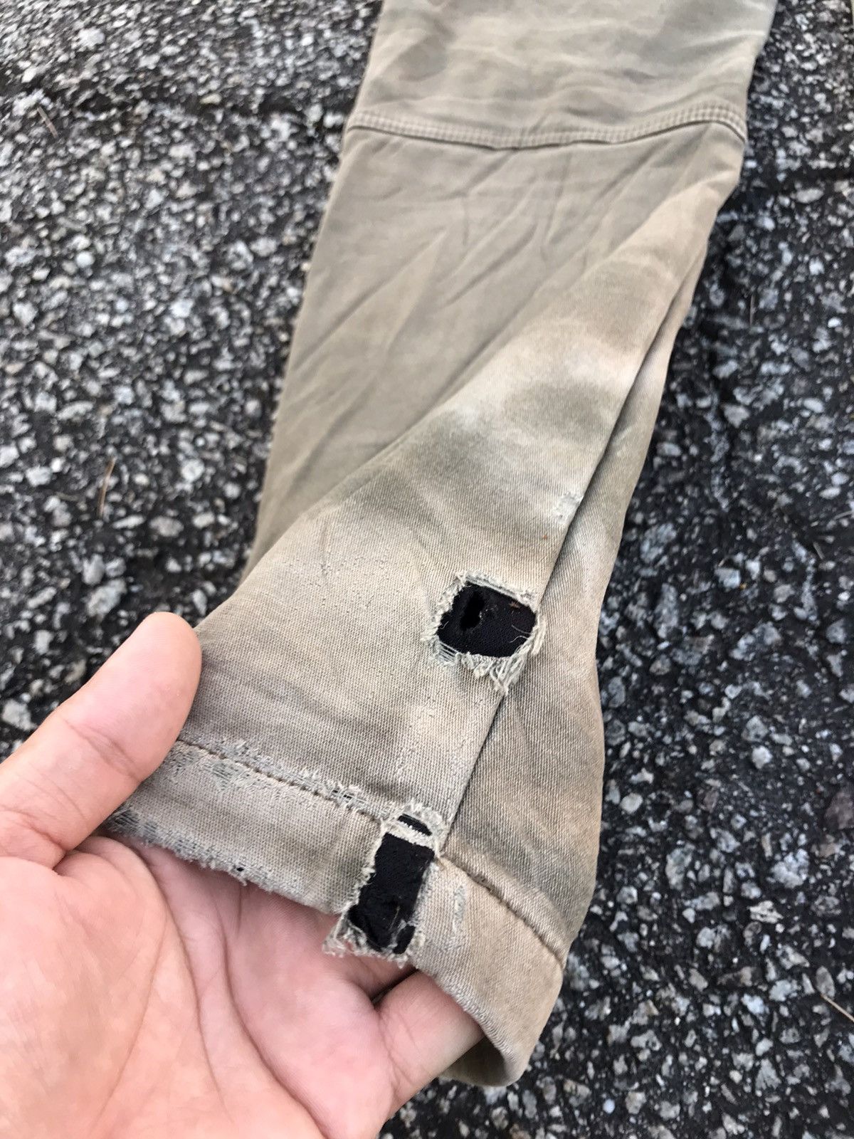 Japanese Brand Style❗️Fieldcore Distressed 2 Layer Stretchable Cargo Pants Size US 34 / EU 50 - 14 Thumbnail