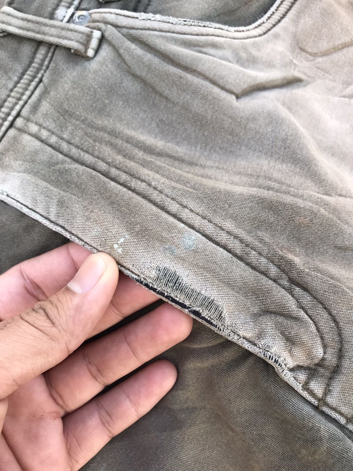 Japanese Brand Style❗️Fieldcore Distressed 2 Layer Stretchable Cargo Pants Size US 34 / EU 50 - 18 Thumbnail