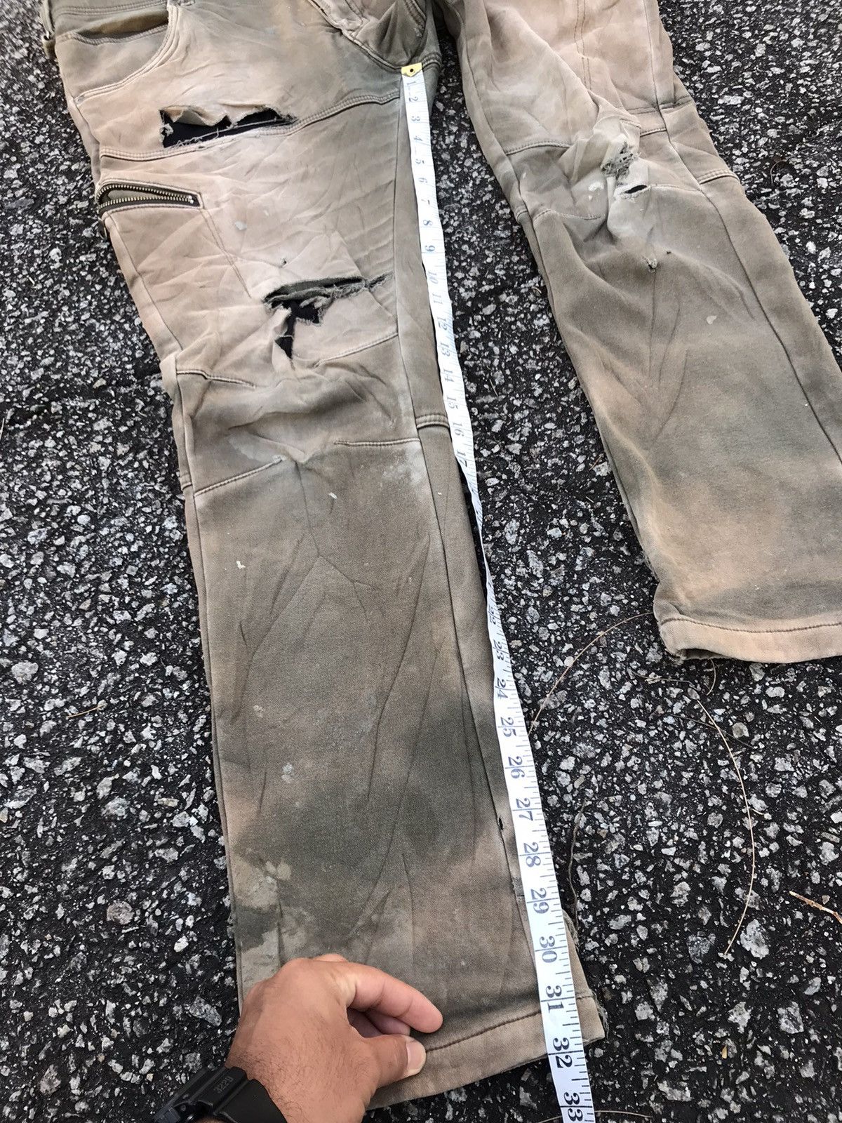 Japanese Brand Style❗️Fieldcore Distressed 2 Layer Stretchable Cargo Pants Size US 34 / EU 50 - 20 Thumbnail