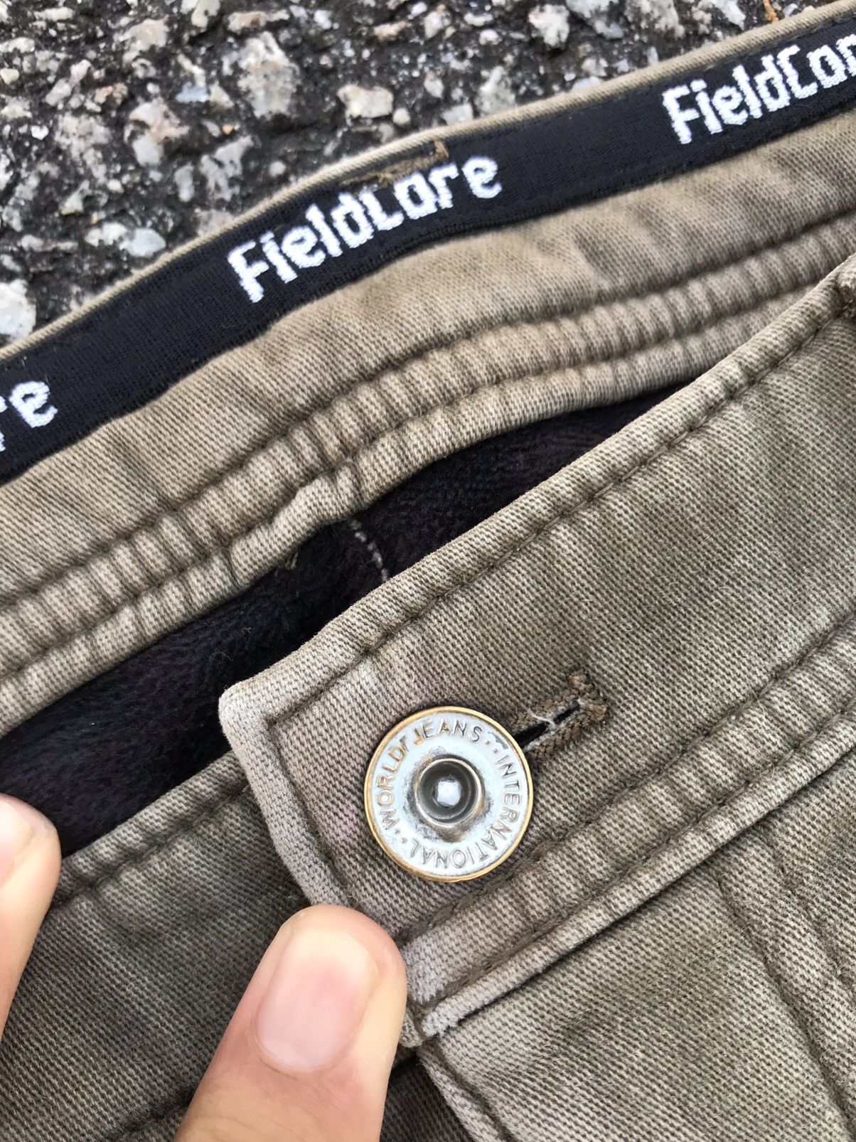 Japanese Brand Style❗️Fieldcore Distressed 2 Layer Stretchable Cargo Pants Size US 34 / EU 50 - 10 Thumbnail