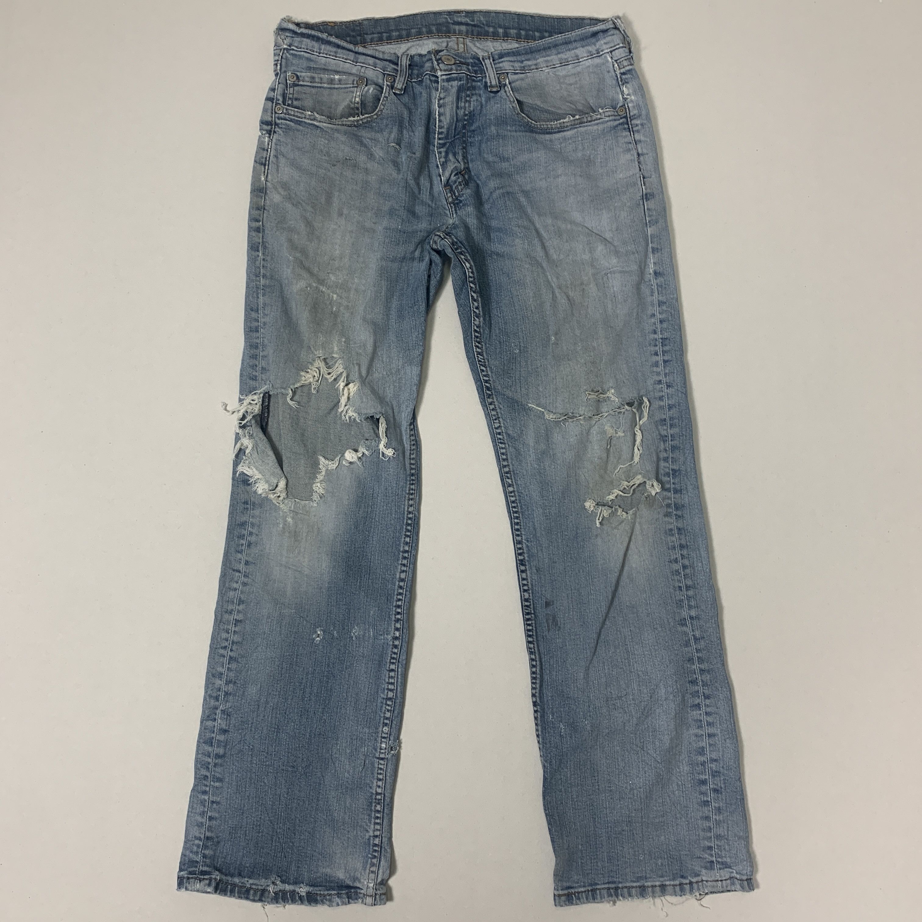Levi's Vintage LEVI'S Flared Bootcut Distressed Jeans P0030 Size US 34 / EU 50 - 1 Thumbnail