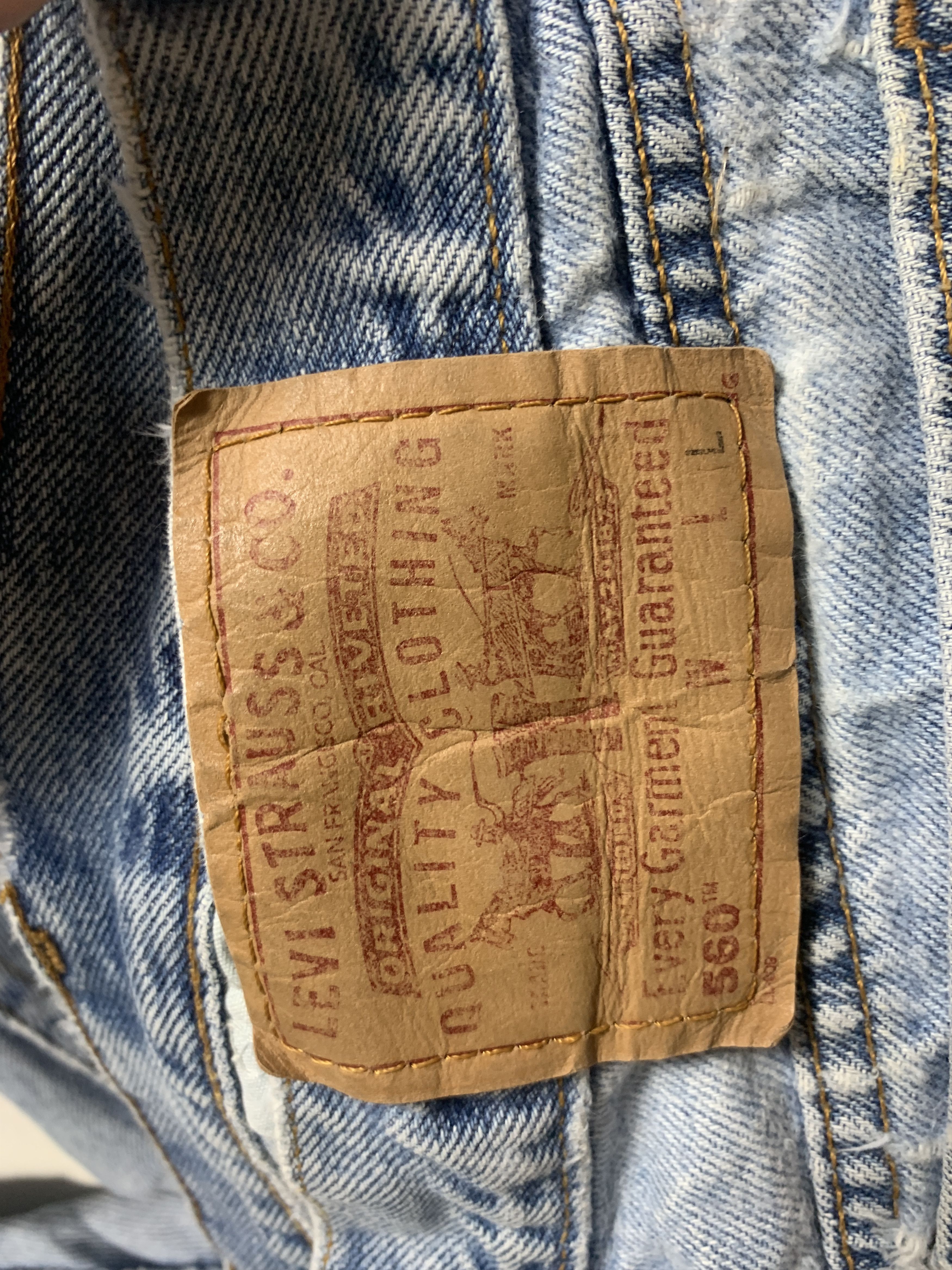 Levi's × Vintage Vintage Levis 560 Blue Denim Jeans Size US 34 / EU 50 - 8 Thumbnail