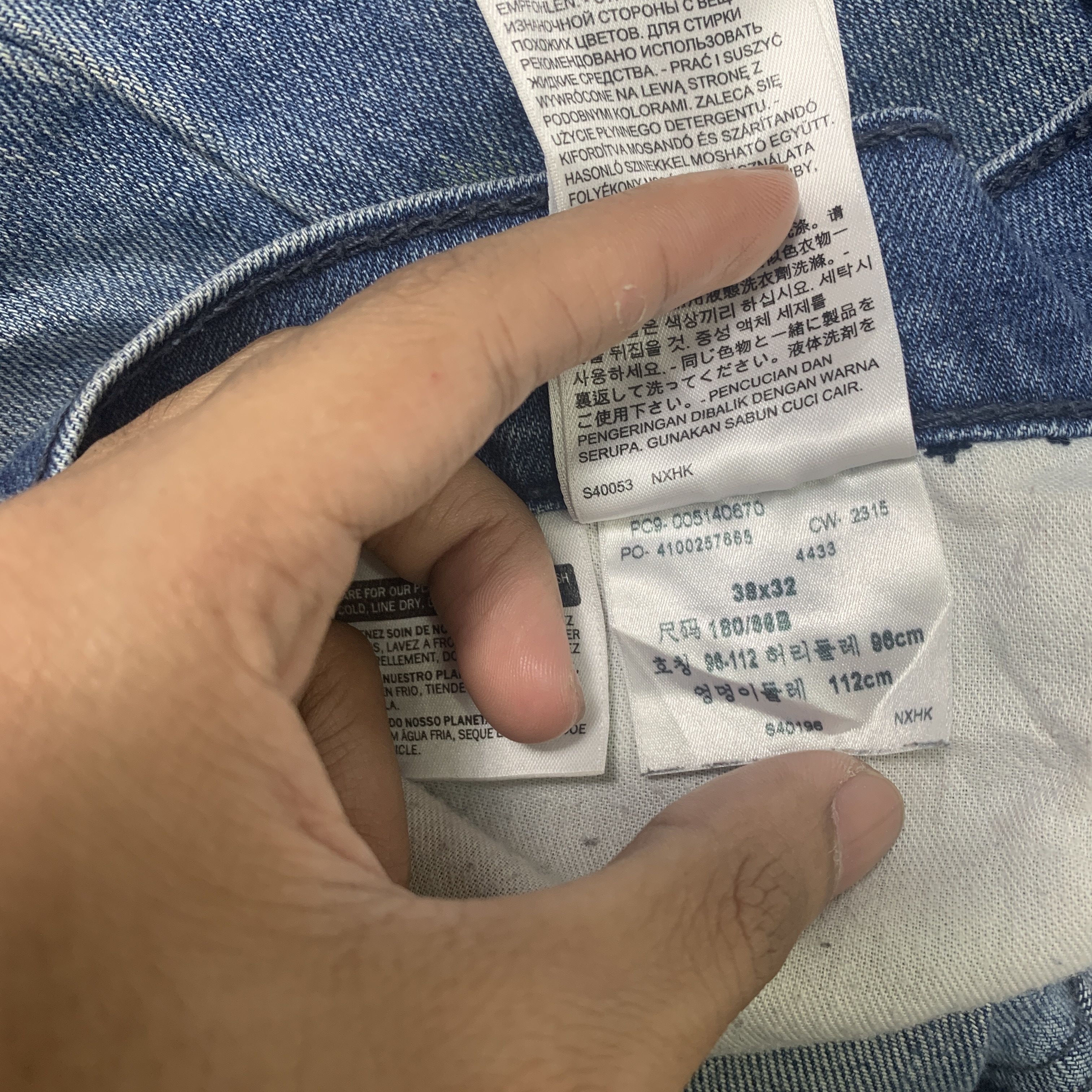 Levi's × Vintage Vintage LEVI'S 514 Faded Mid Wash Straight Cut Jeans Size US 38 / EU 54 - 20 Thumbnail