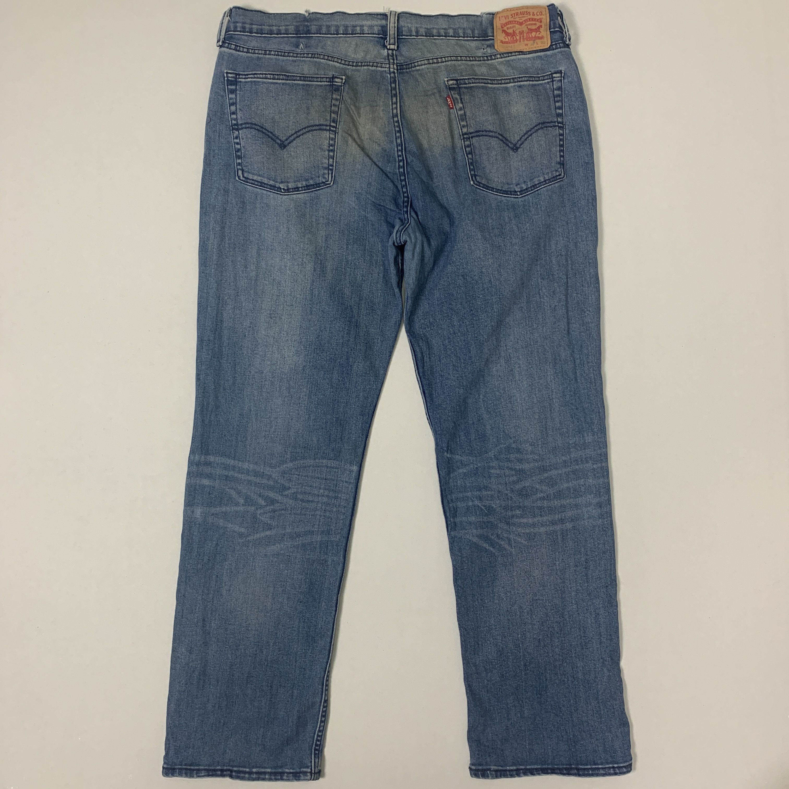 Levi's × Vintage Vintage LEVI'S 514 Faded Mid Wash Straight Cut Jeans Size US 38 / EU 54 - 9 Thumbnail
