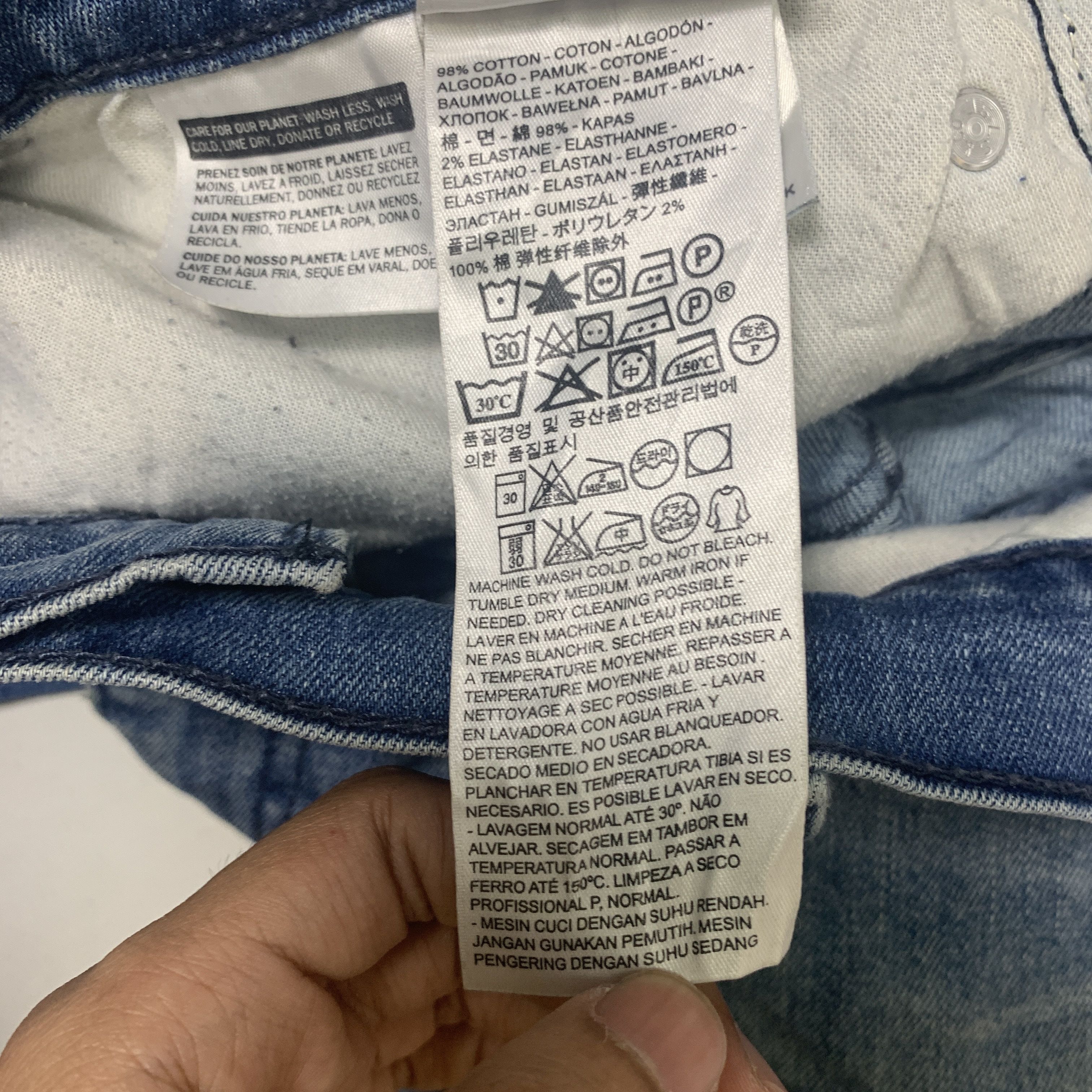 Levi's × Vintage Vintage LEVI'S 514 Faded Mid Wash Straight Cut Jeans Size US 38 / EU 54 - 18 Thumbnail
