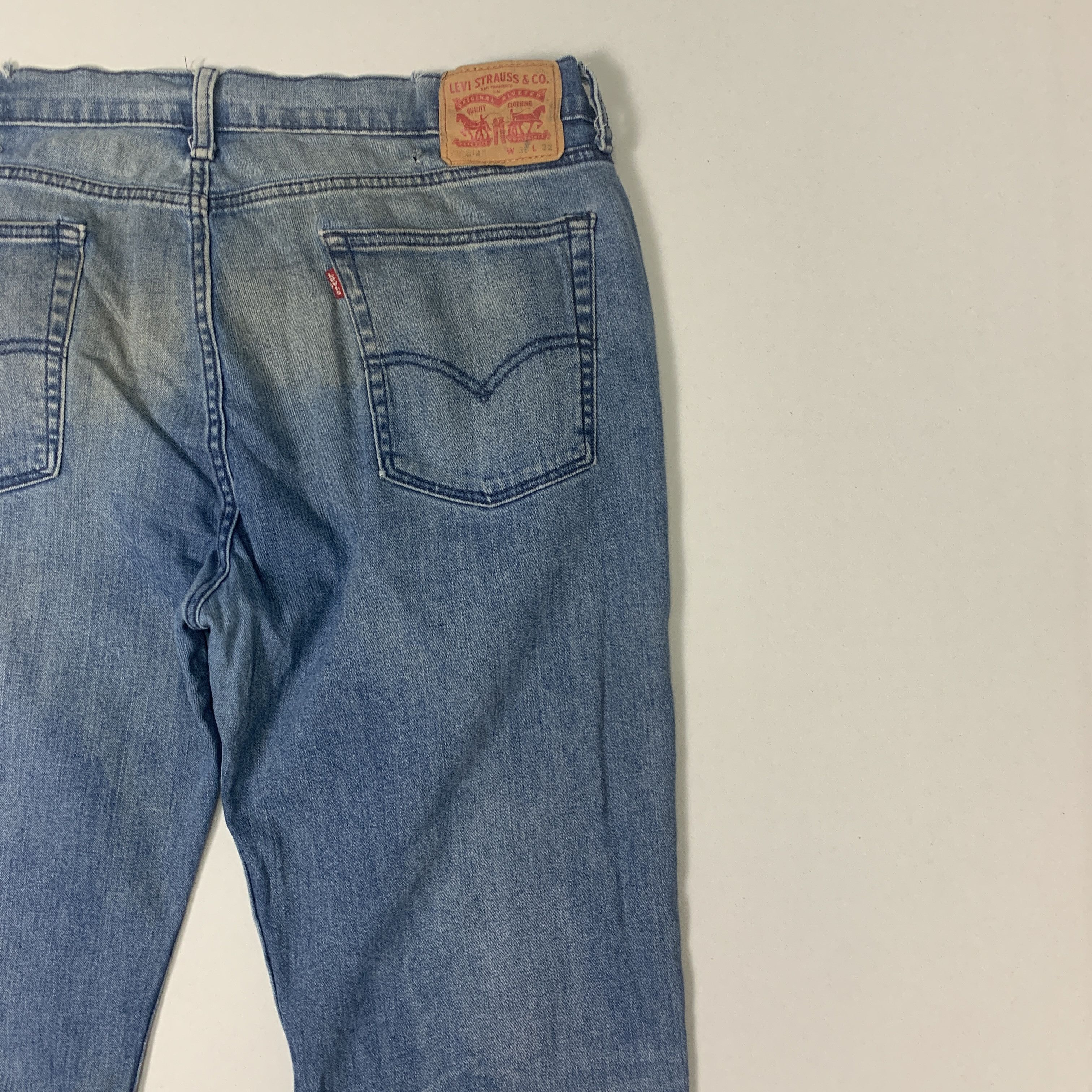 Levi's × Vintage Vintage LEVI'S 514 Faded Mid Wash Straight Cut Jeans Size US 38 / EU 54 - 11 Thumbnail