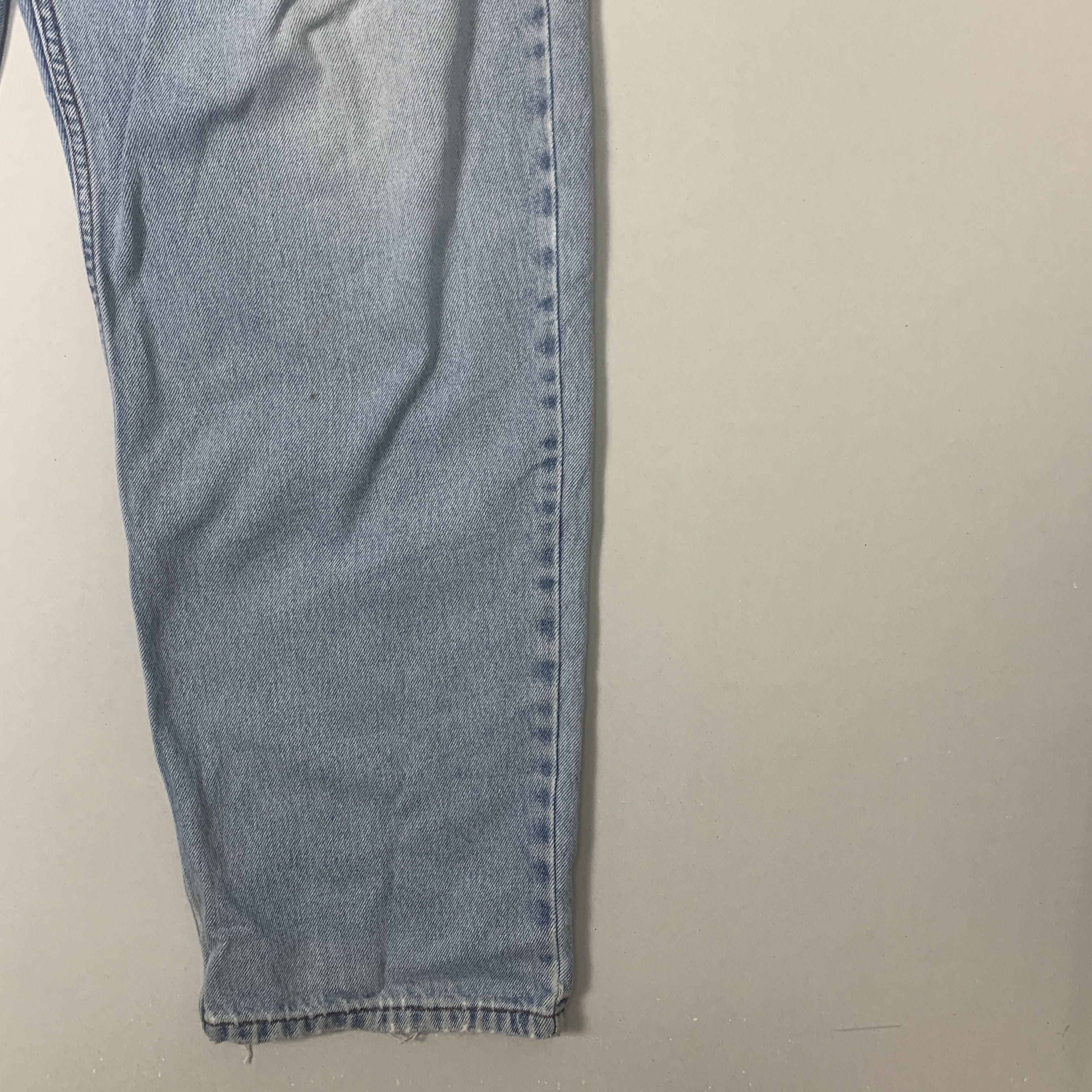 Levi's × Vintage Vintage LEVI'S 550 Distress Faded Straight Cut Mid Wash Size US 40 / EU 56 - 3 Thumbnail