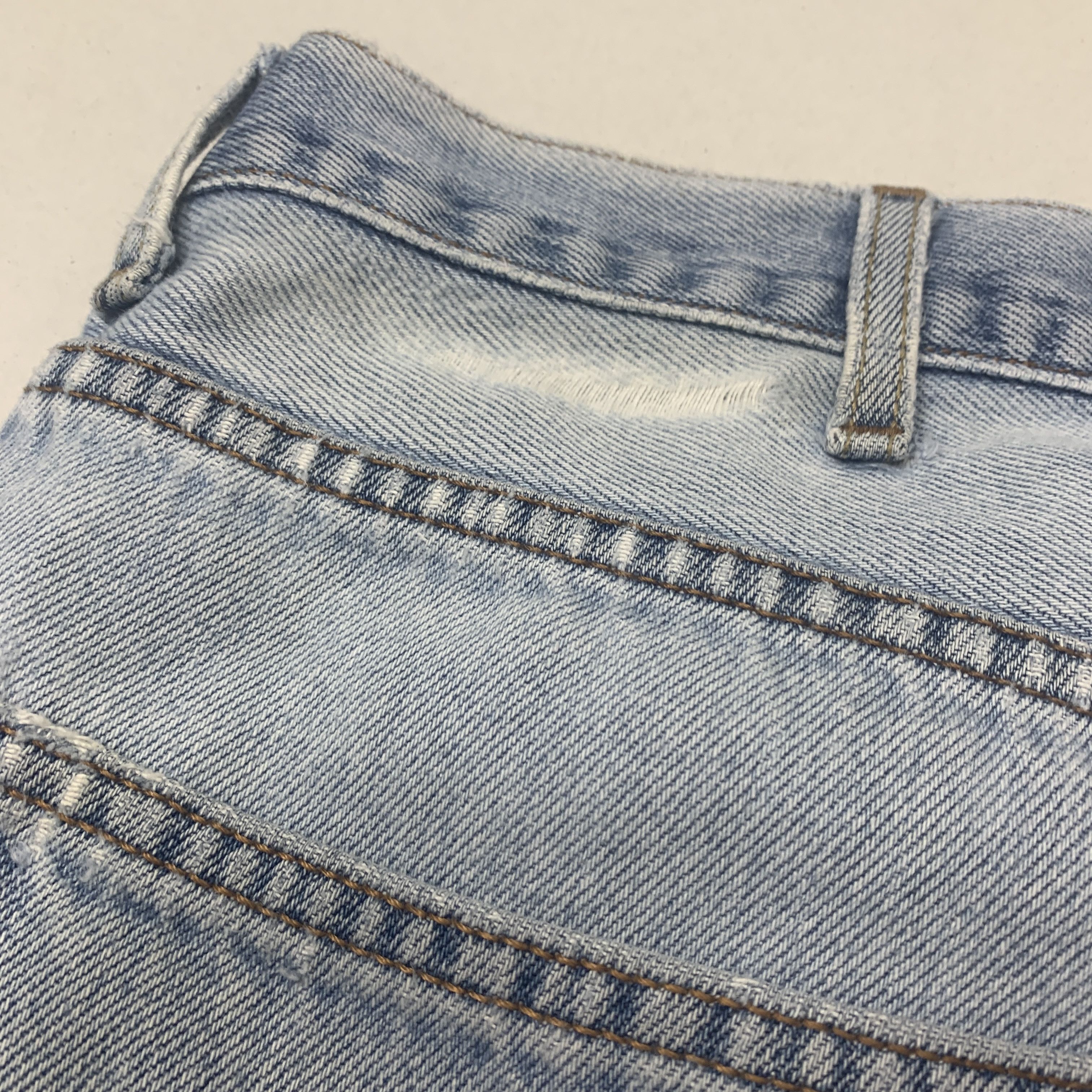 Levi's × Vintage Vintage LEVI'S 550 Distress Faded Straight Cut Mid Wash Size US 40 / EU 56 - 10 Thumbnail