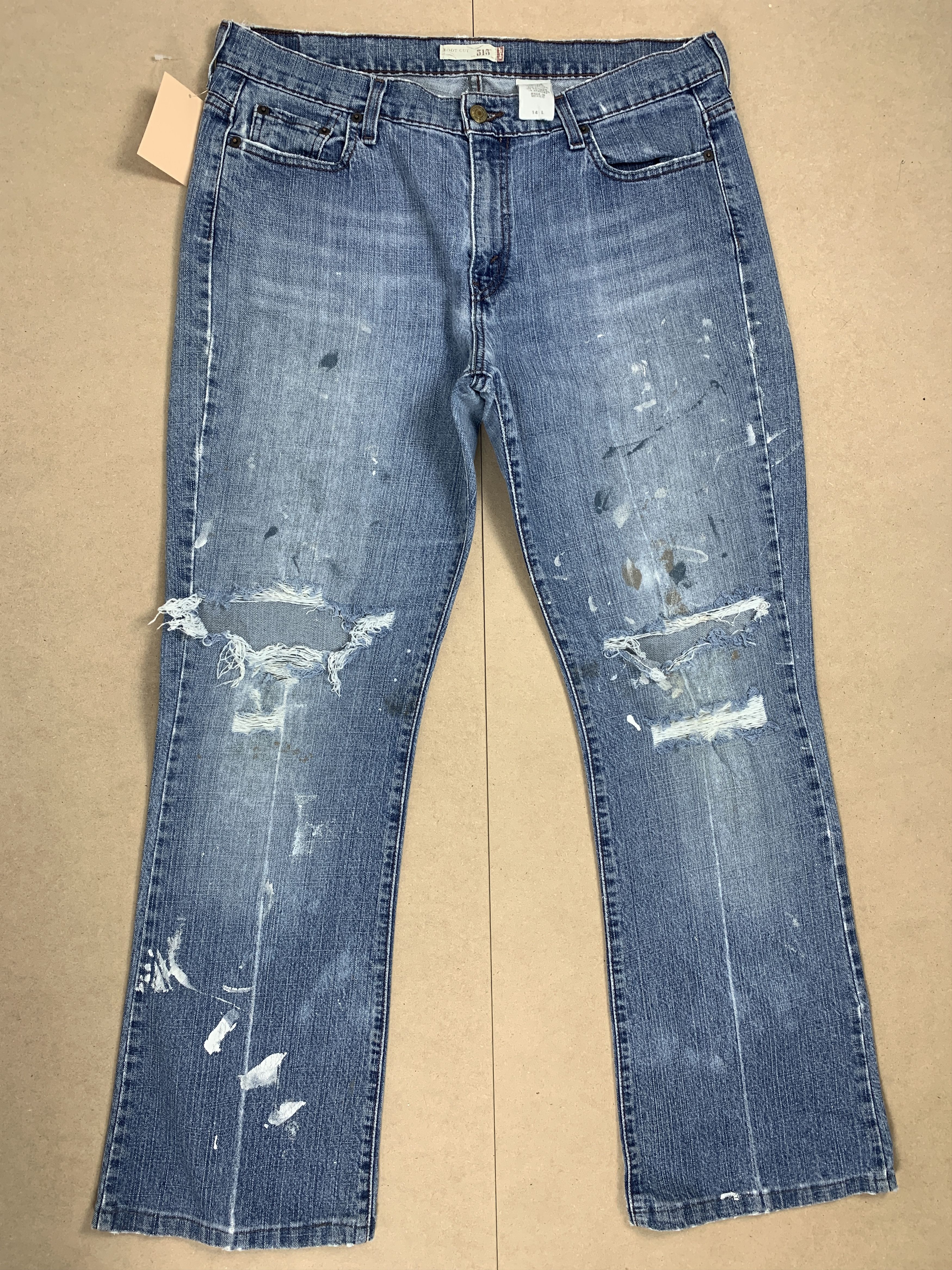 Levi's Vintage Levis 515 Boot Cut Distressed Faded Jeans P0175 Size US 34 / EU 50 - 2 Thumbnail