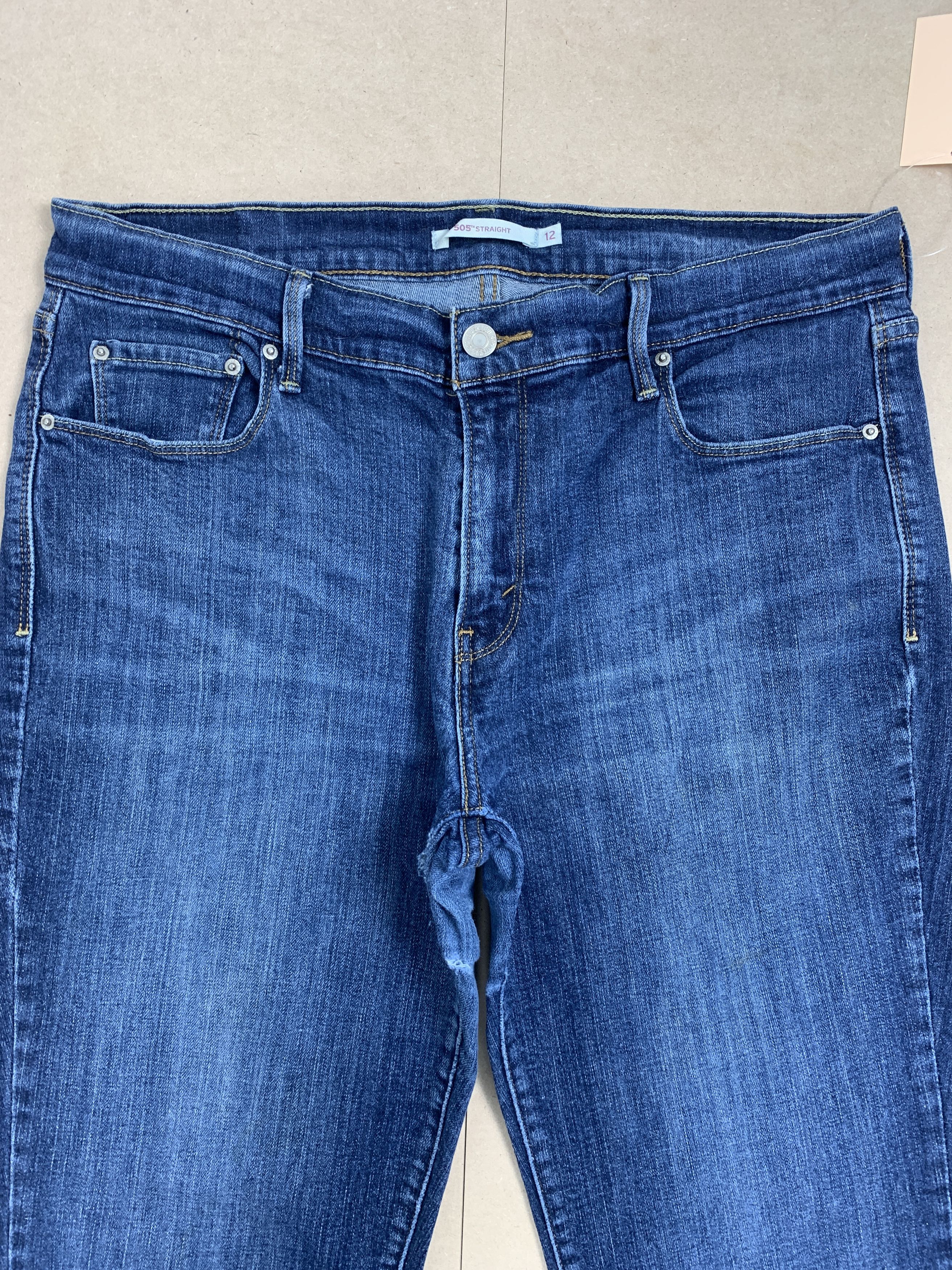 Levi's Vintage Levis 505 Straight Cut Faded Blue Jeans Size US 32 / EU 48 - 2 Thumbnail