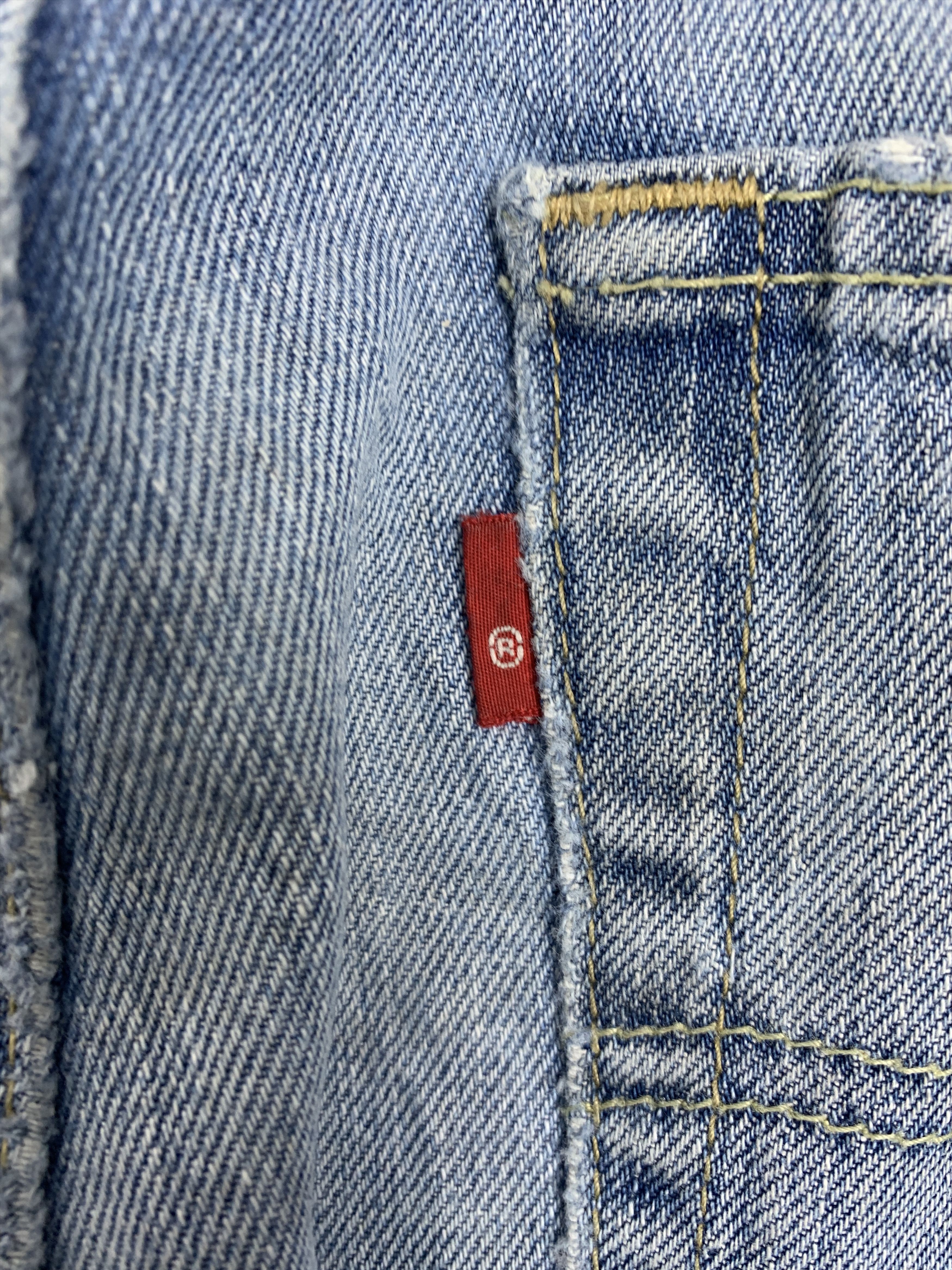 Levi's × Vintage Vintage Levis 505 Distress Straight Cut Mid Wash Jeans Size US 32 / EU 48 - 8 Thumbnail