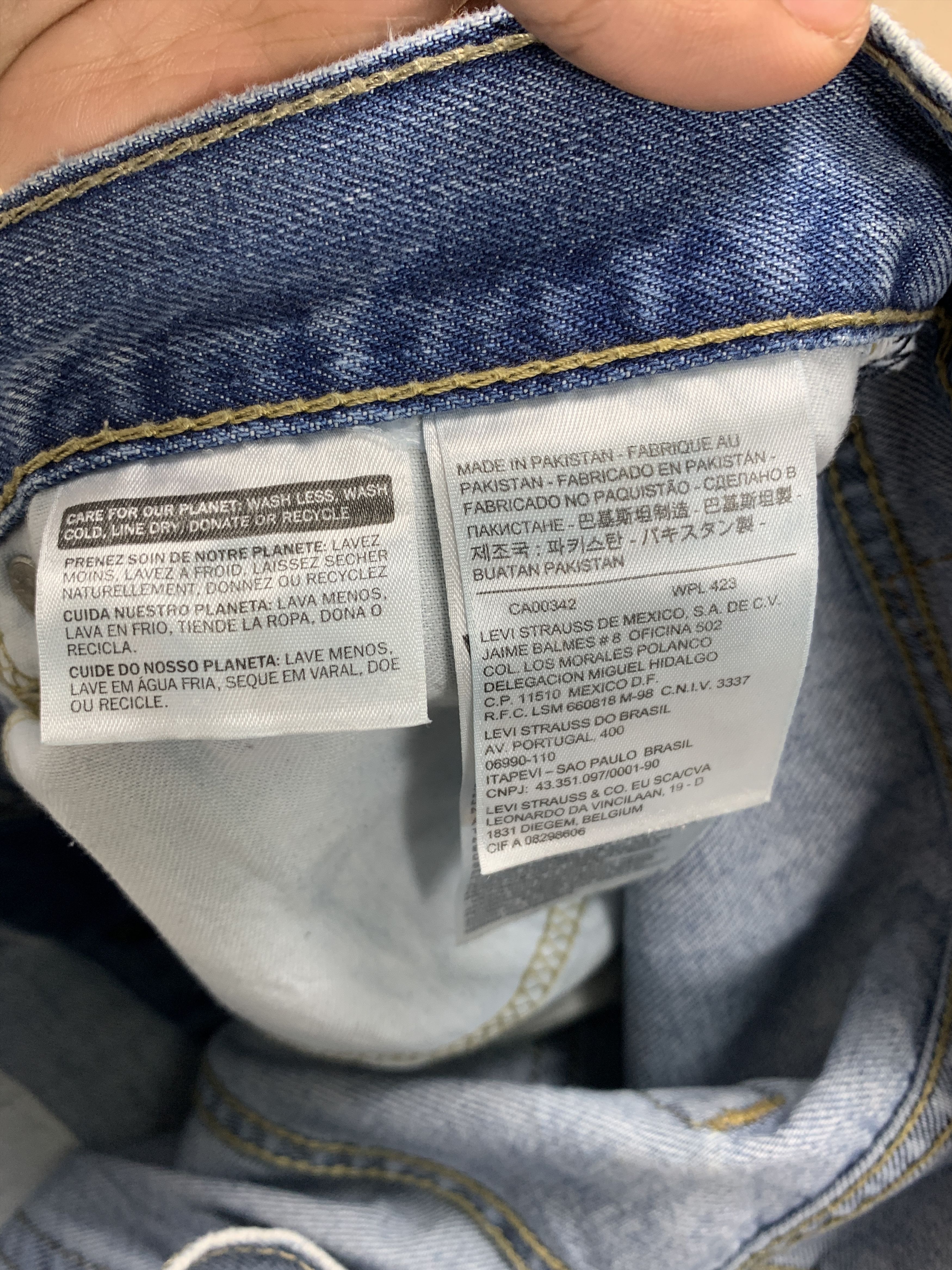Levi's × Vintage Vintage Levis 505 Distress Straight Cut Mid Wash Jeans Size US 32 / EU 48 - 10 Thumbnail