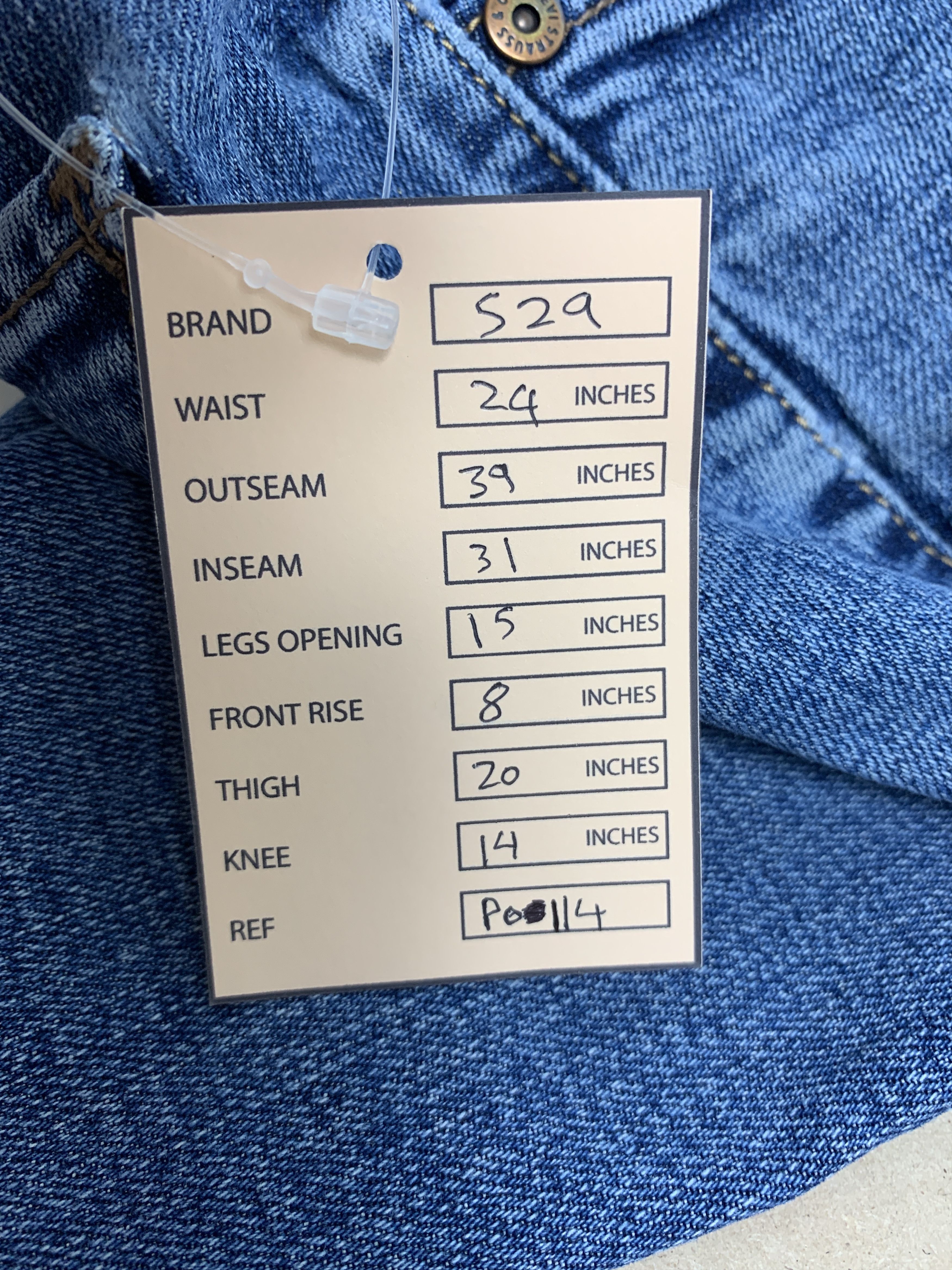 Levi's Vintage Levi's 529 Curvy Boot Cut Medium Wash Jeans Size 24" / US 00 / IT 34 - 15 Thumbnail