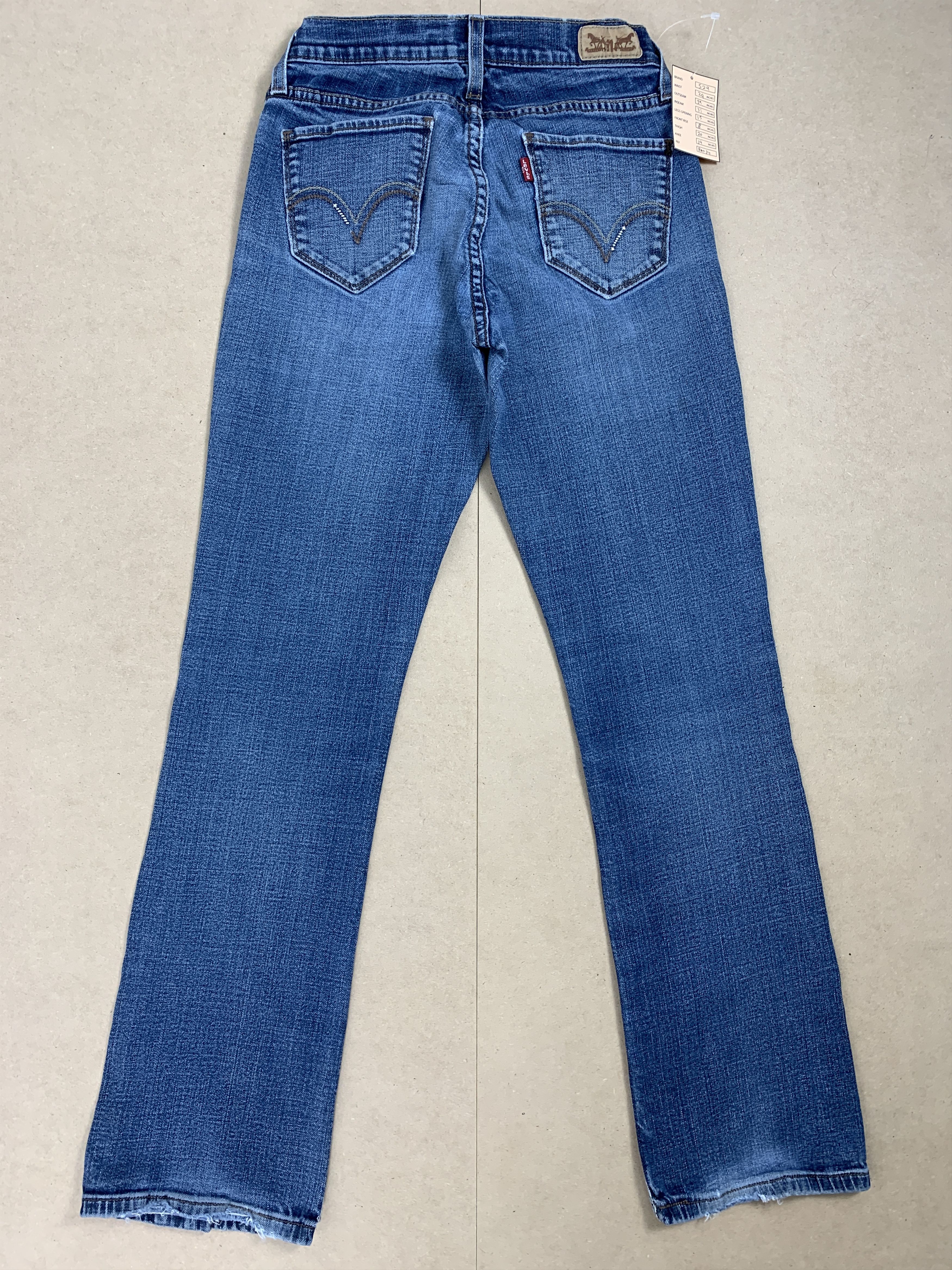 Levi's Vintage Levi's 529 Curvy Boot Cut Medium Wash Jeans Size 24" / US 00 / IT 34 - 5 Thumbnail