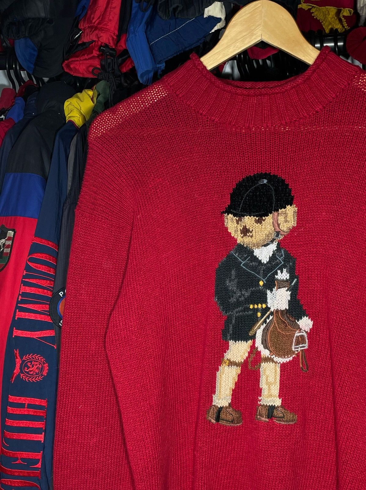 Polo Ralph Lauren × Vintage Sweater Ralph Lauren Polo Sport Bear Vintage Hand Knit Size S / US 4 / IT 40 - 2 Thumbnail