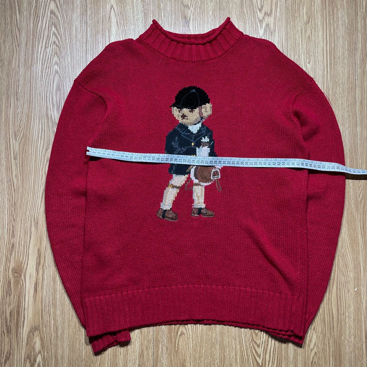 Polo Ralph Lauren × Vintage Sweater Ralph Lauren Polo Sport Bear Vintage Hand Knit Size S / US 4 / IT 40 - 10 Thumbnail