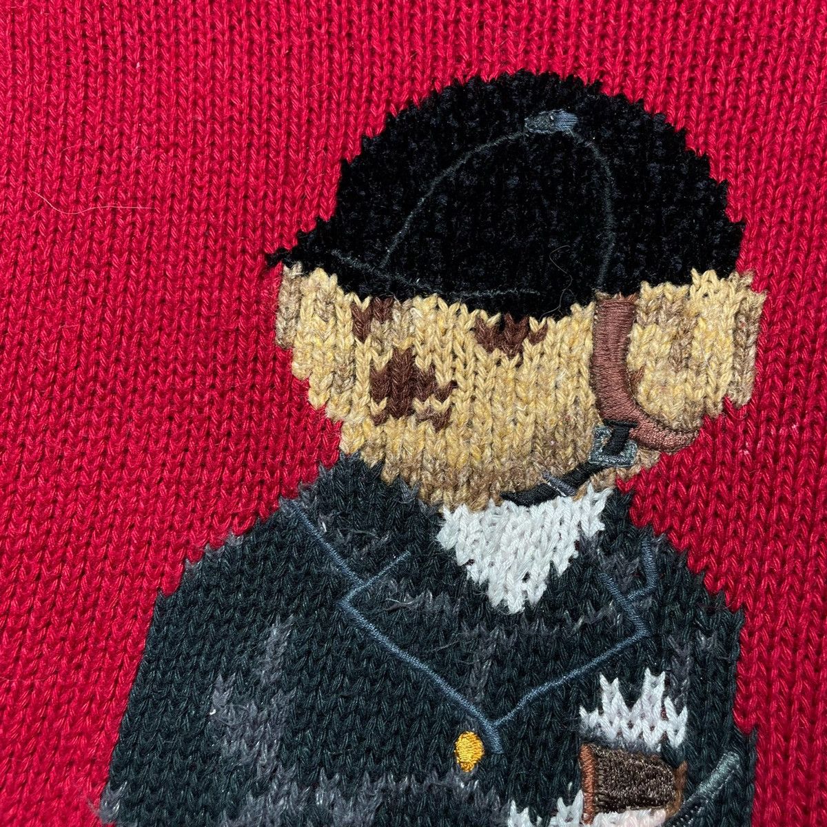 Polo Ralph Lauren × Vintage Sweater Ralph Lauren Polo Sport Bear Vintage Hand Knit Size S / US 4 / IT 40 - 7 Thumbnail