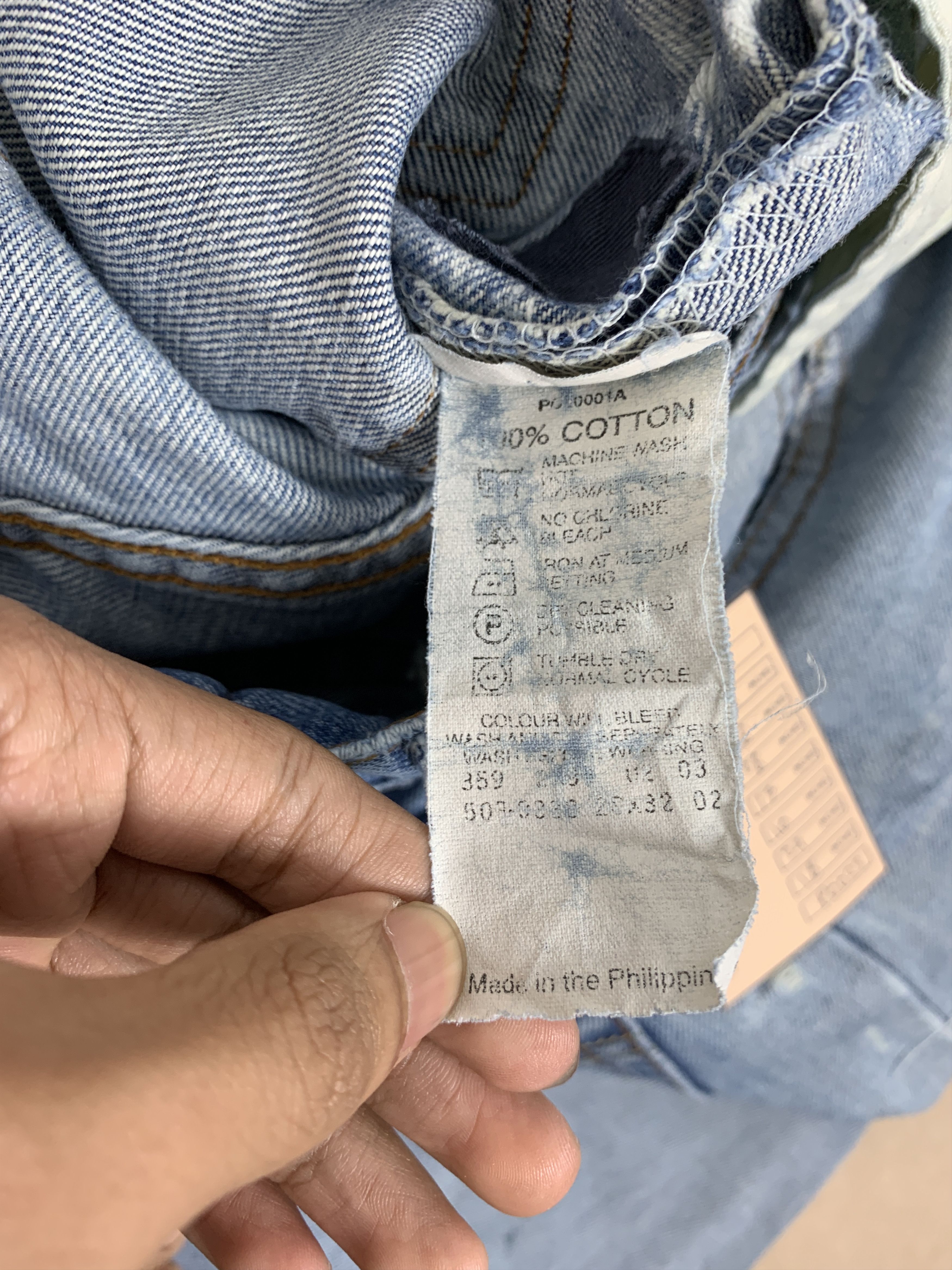 Levi's Vintage Y2K Levi's 503 Leather Patch Distressed Jeans P0123 Size US 26 / EU 42 - 15 Thumbnail