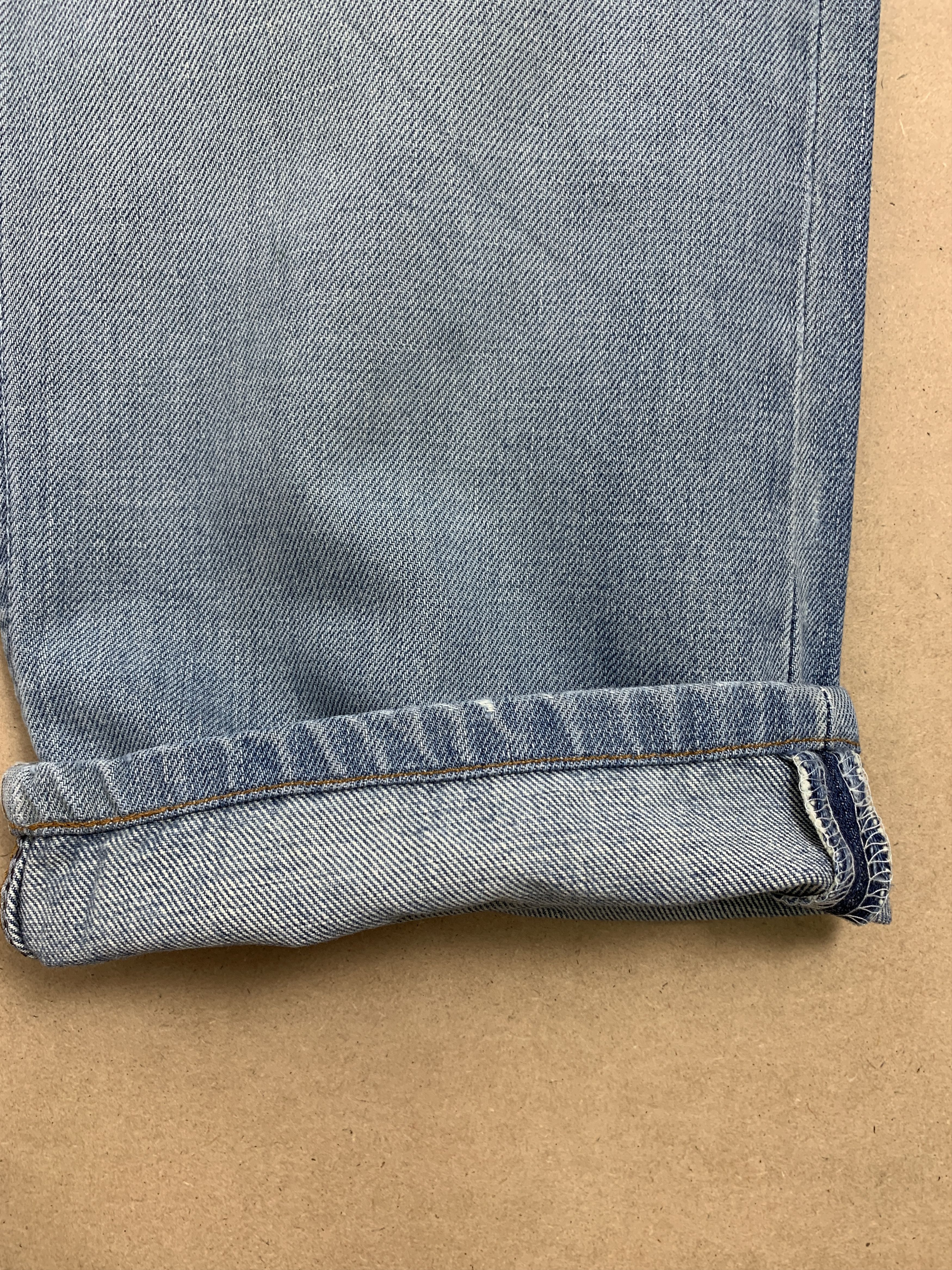 Levi's Vintage Y2K Levi's 503 Leather Patch Distressed Jeans P0123 Size US 26 / EU 42 - 8 Thumbnail