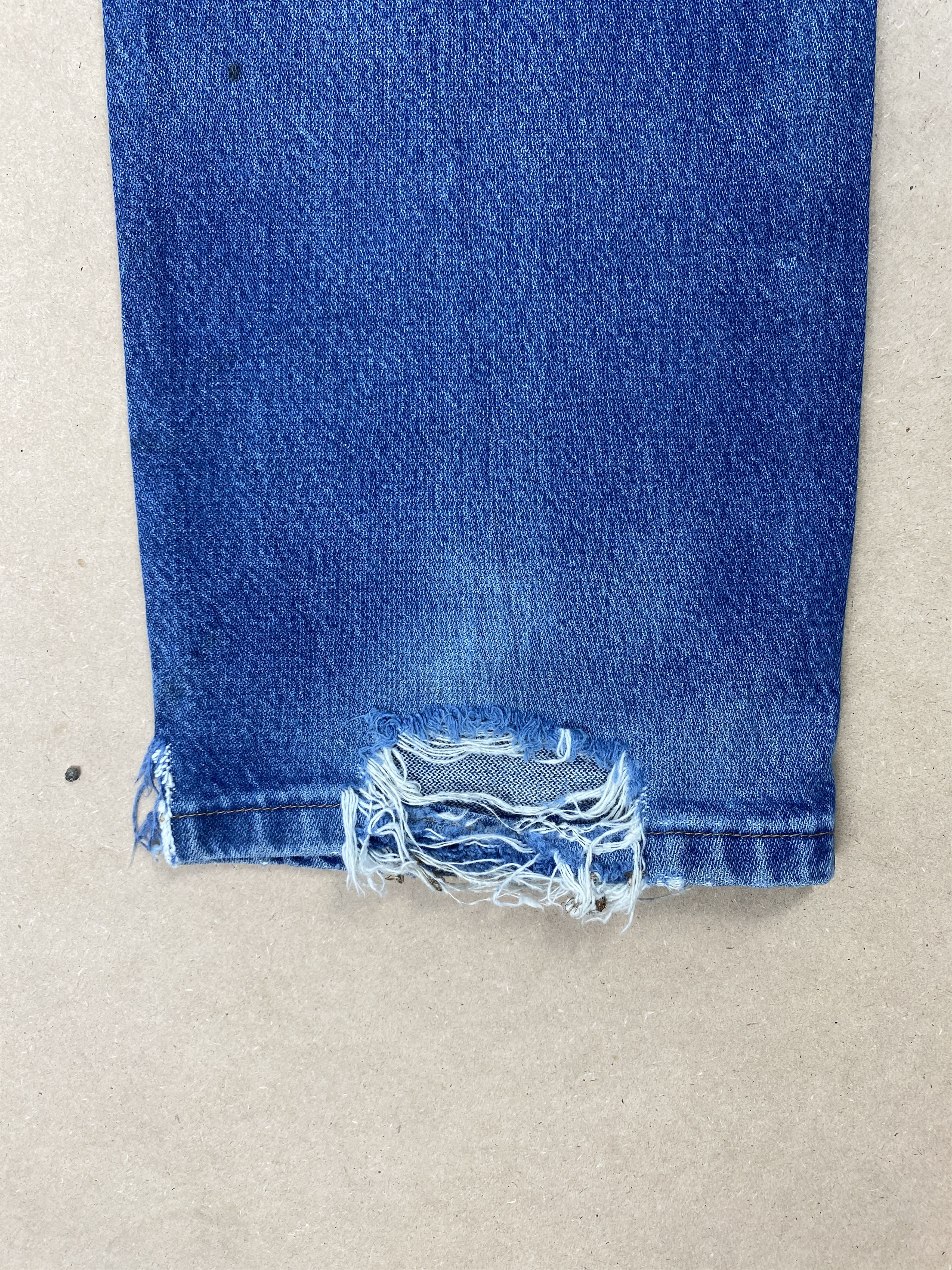 Vintage Vintage Wrangler Straight Cut Distressed Faded Blue Jeans Size US 36 / EU 52 - 11 Thumbnail