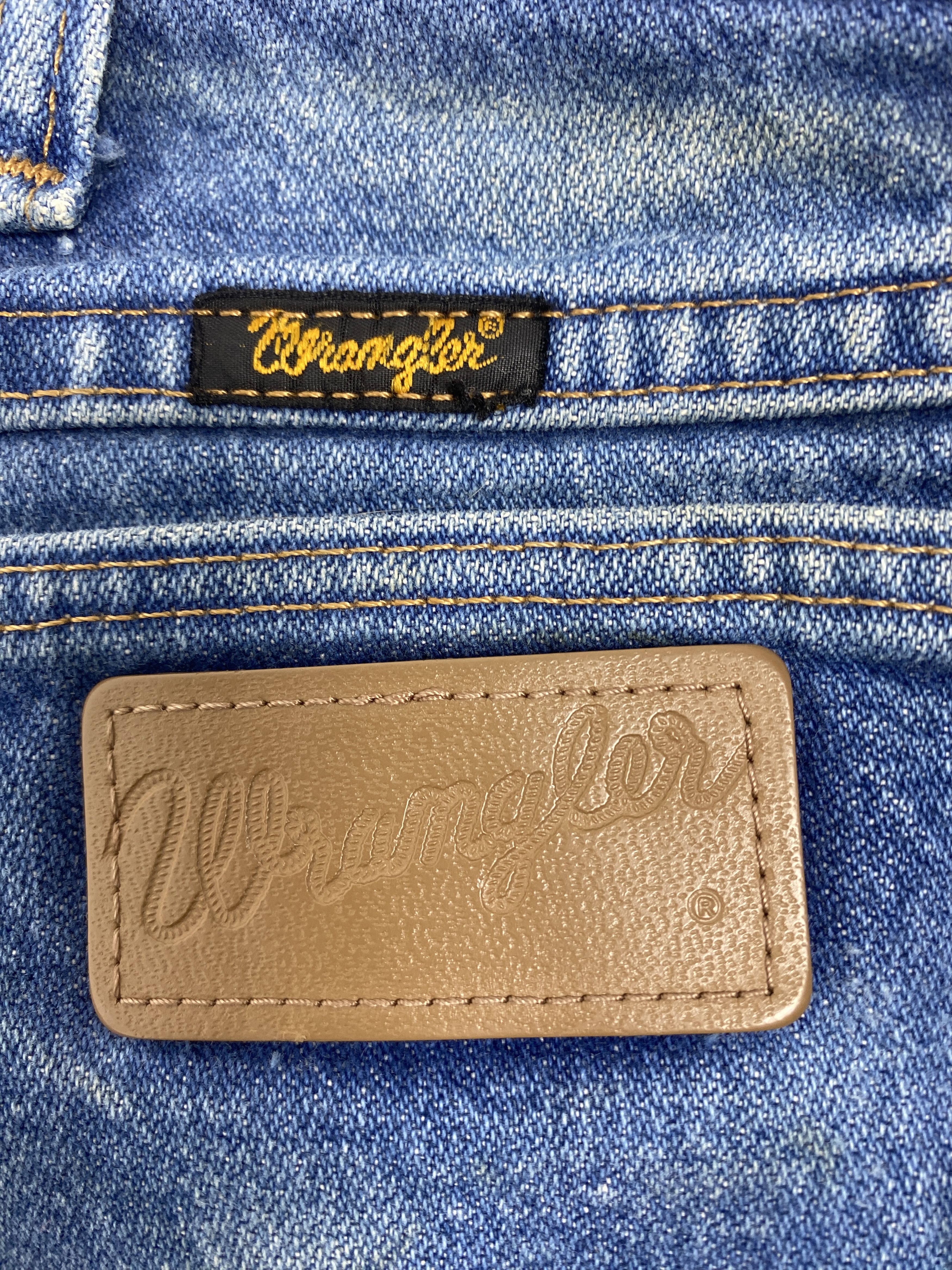 Vintage Vintage Wrangler Straight Cut Distressed Faded Blue Jeans Size US 36 / EU 52 - 10 Thumbnail