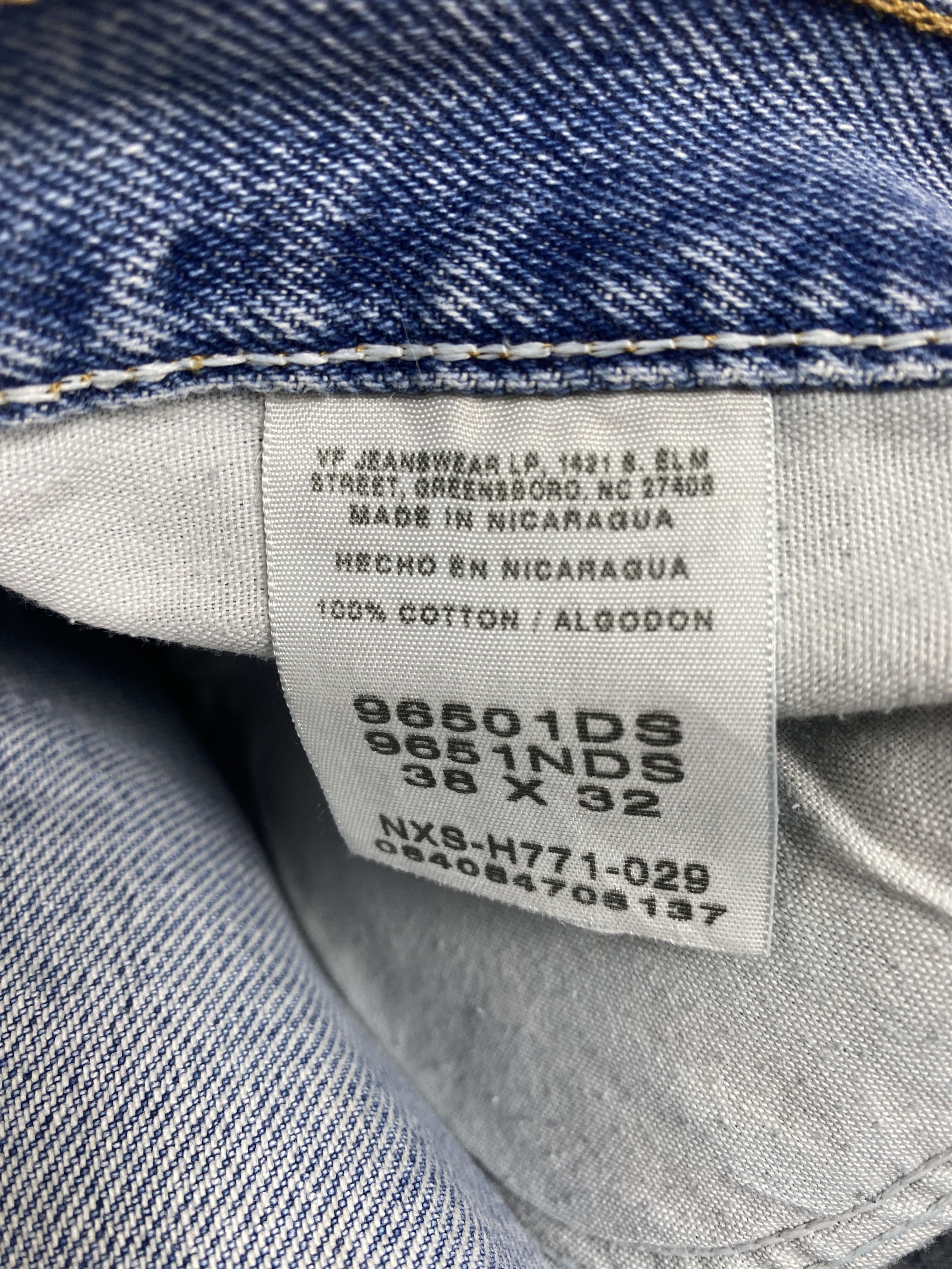 Vintage Vintage Wrangler Distressed Faded Straight Cut Blue Jeans Size US 38 / EU 54 - 8 Thumbnail
